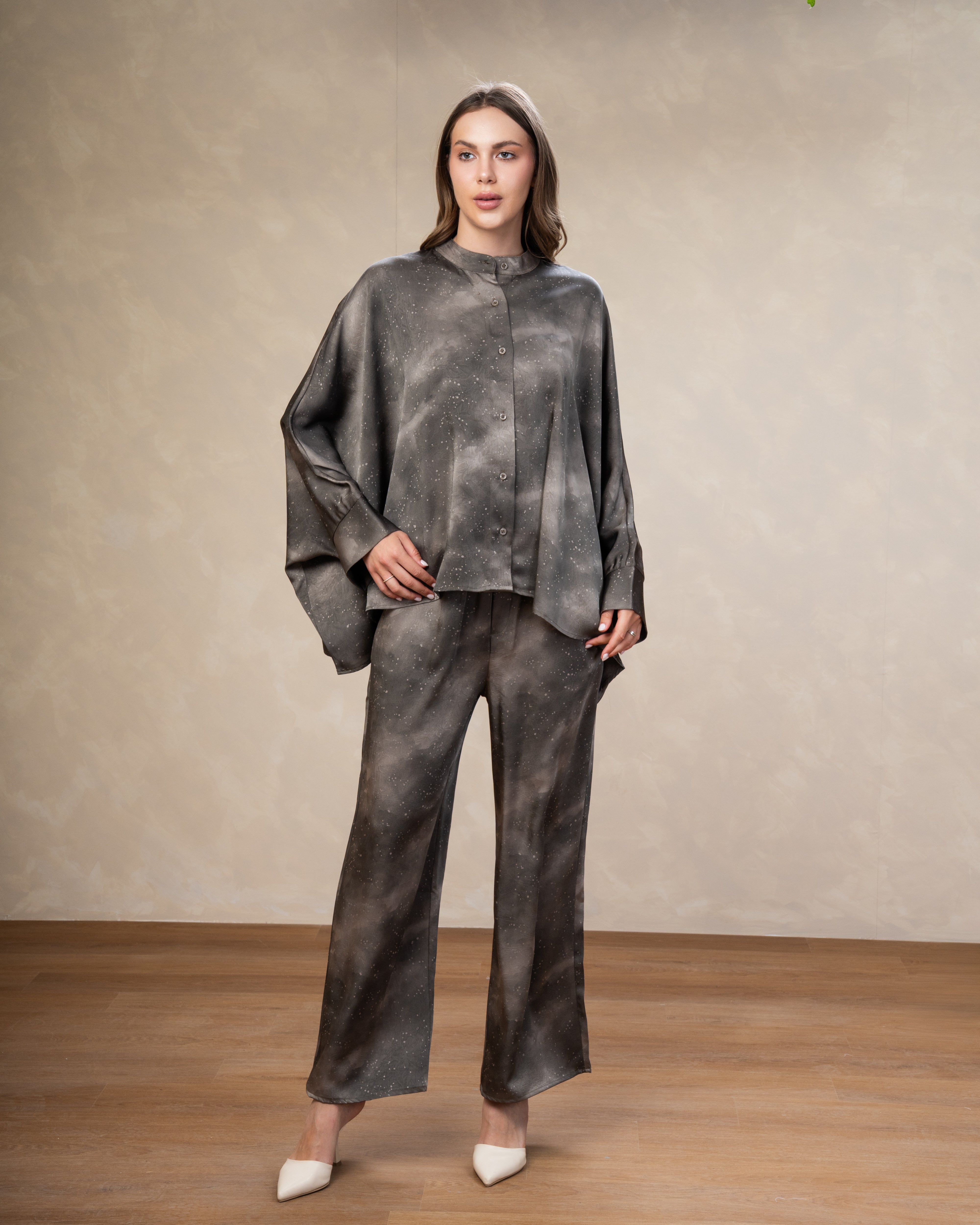 Printed Satin Shirt - In Different Colors