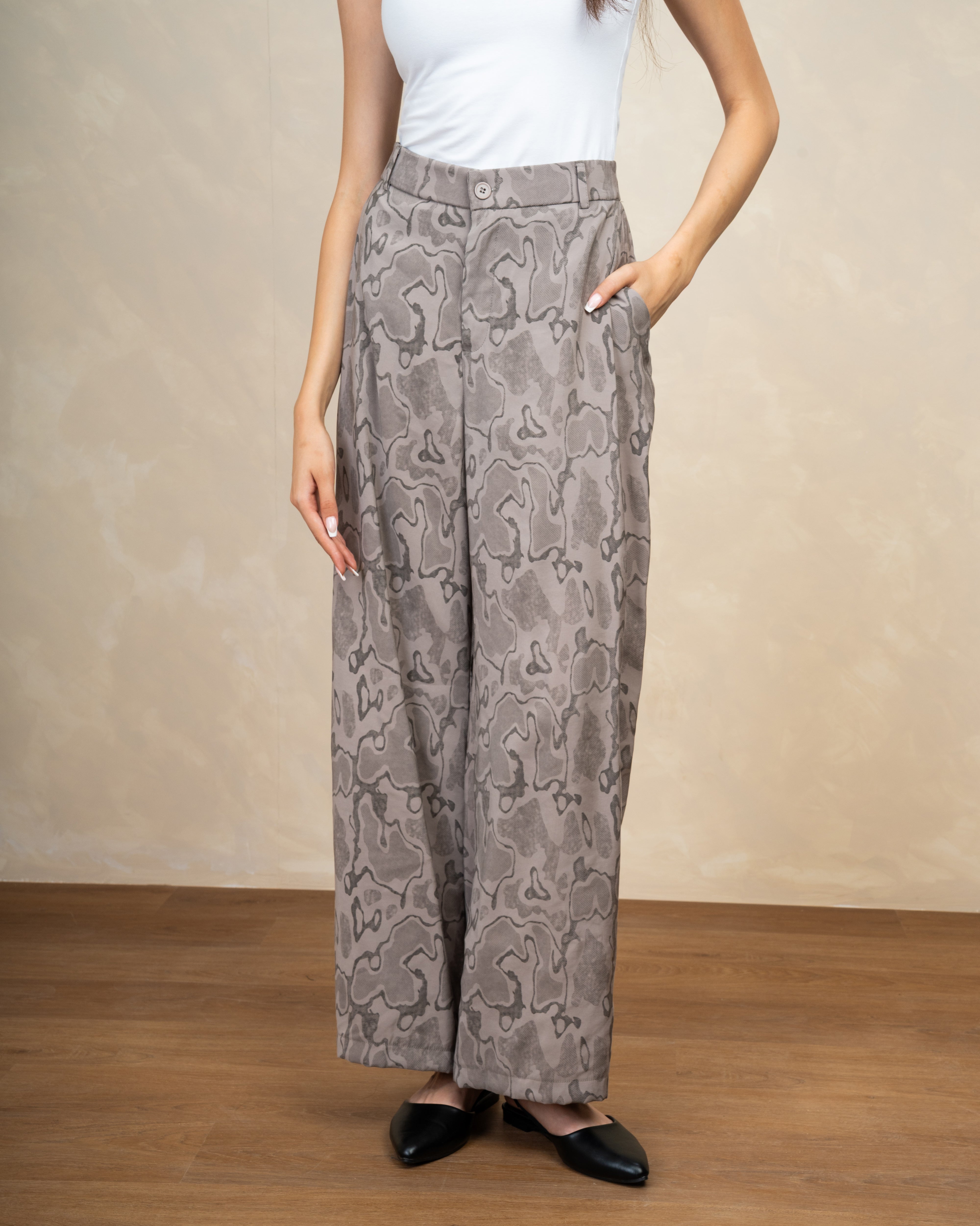 Wave Print Trouser