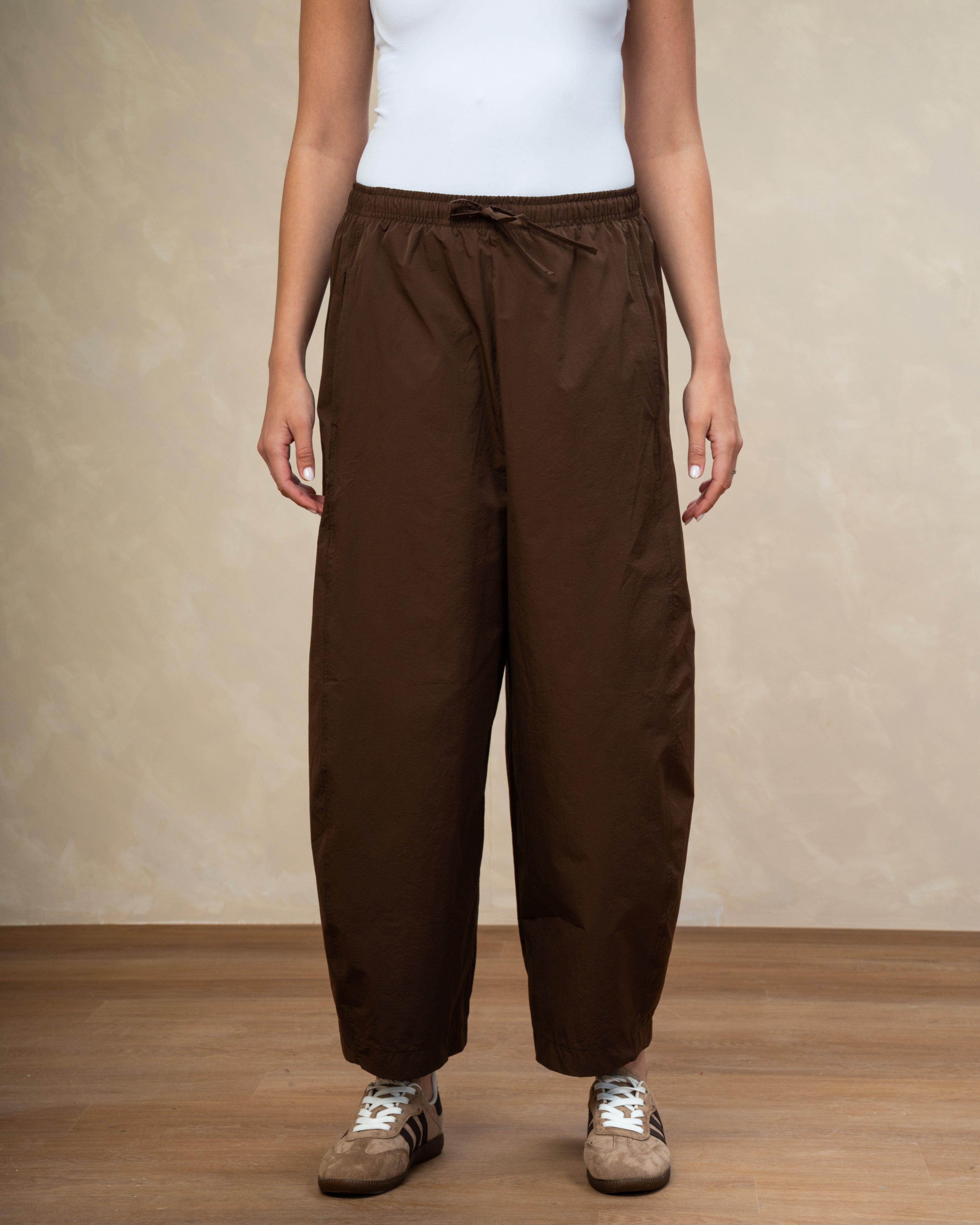 Gabardine Trouser With Drawstring Waist