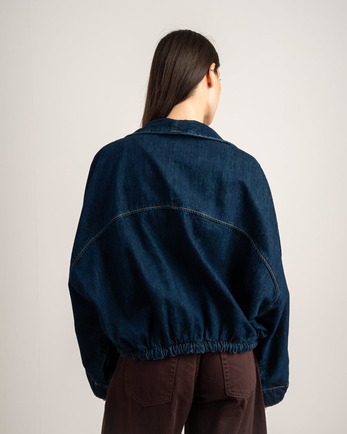 Denim Jacket With Snap Buttons