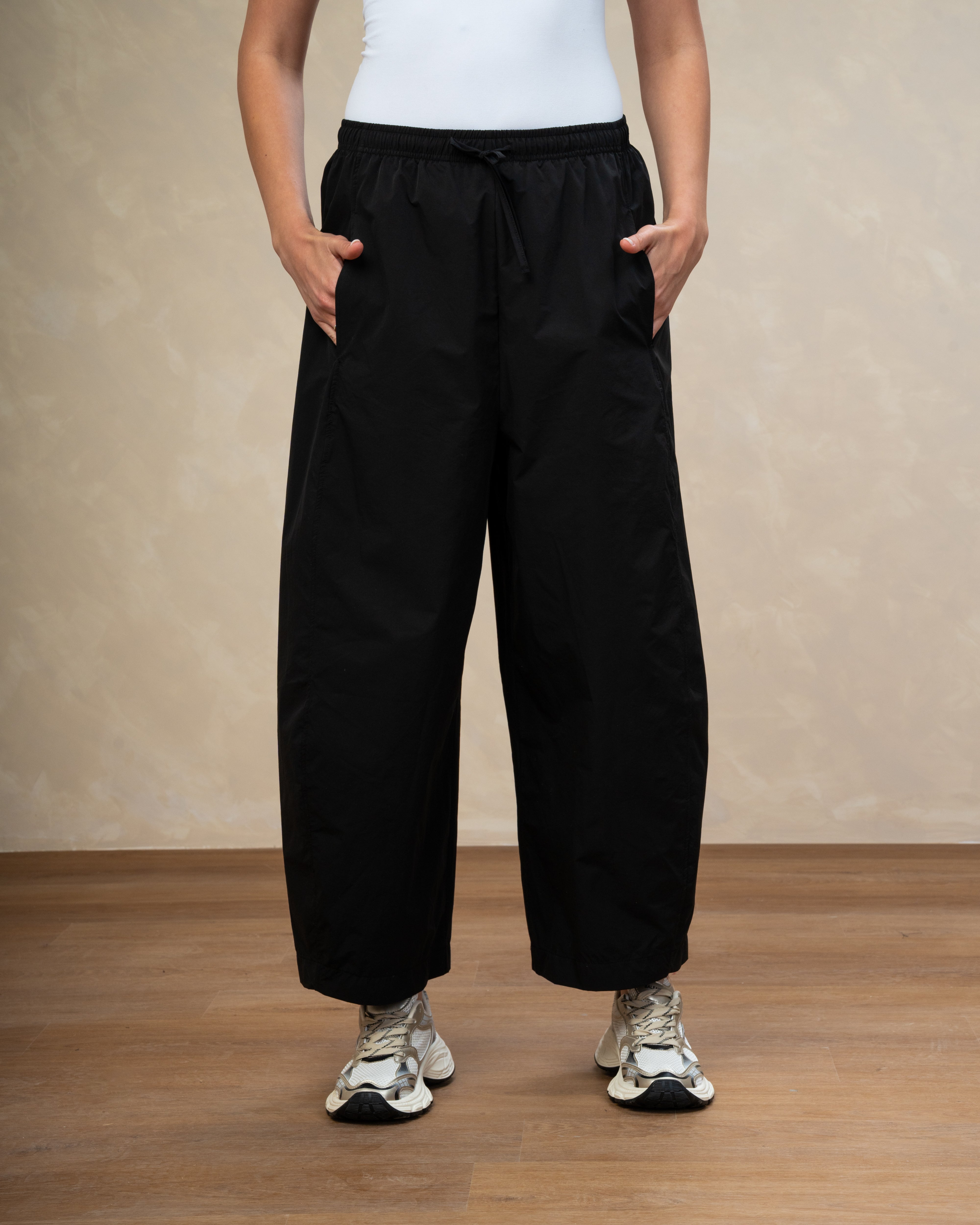 Gabardine Trouser With Drawstring Waist