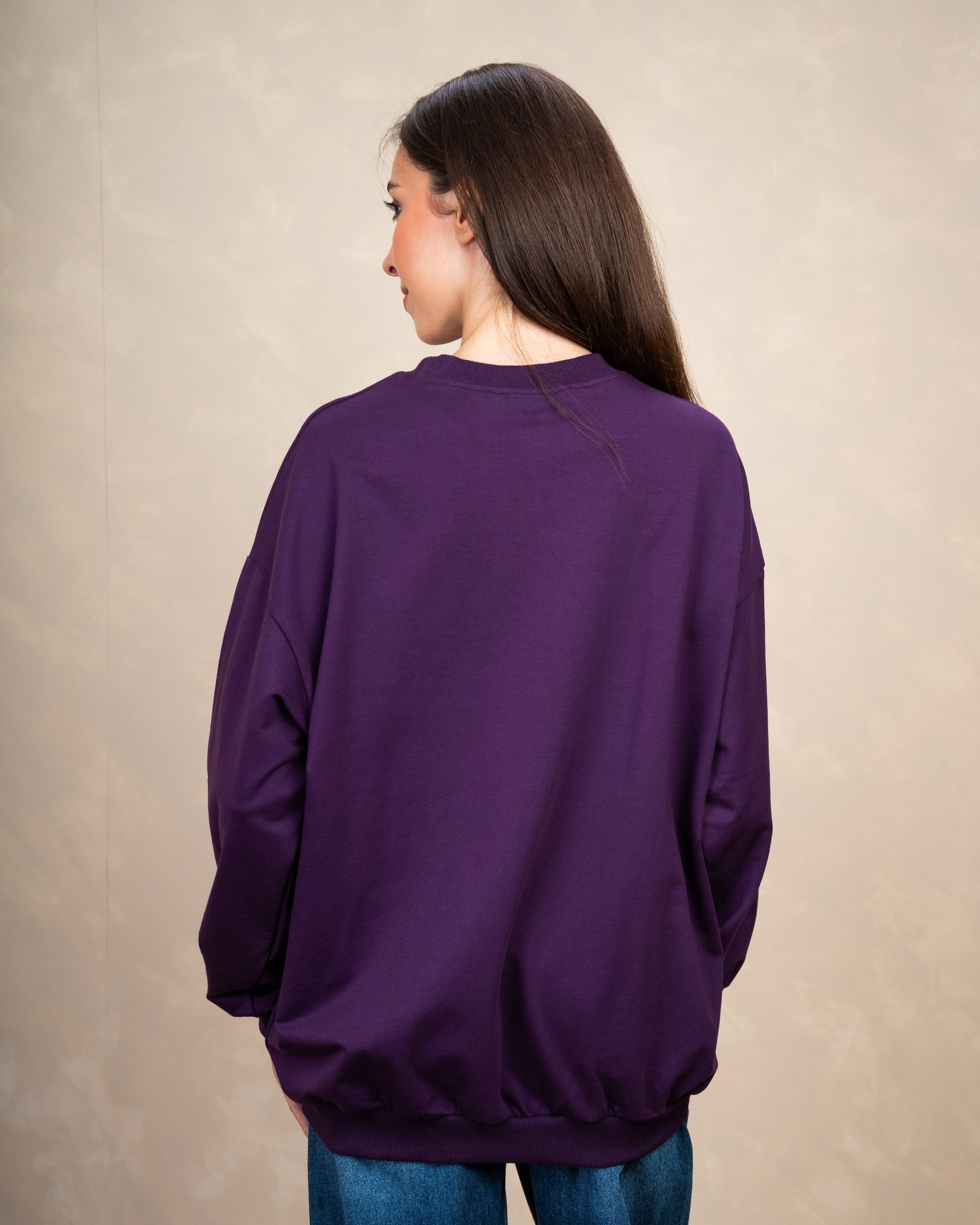 Heart Chest Print Sweatshirt