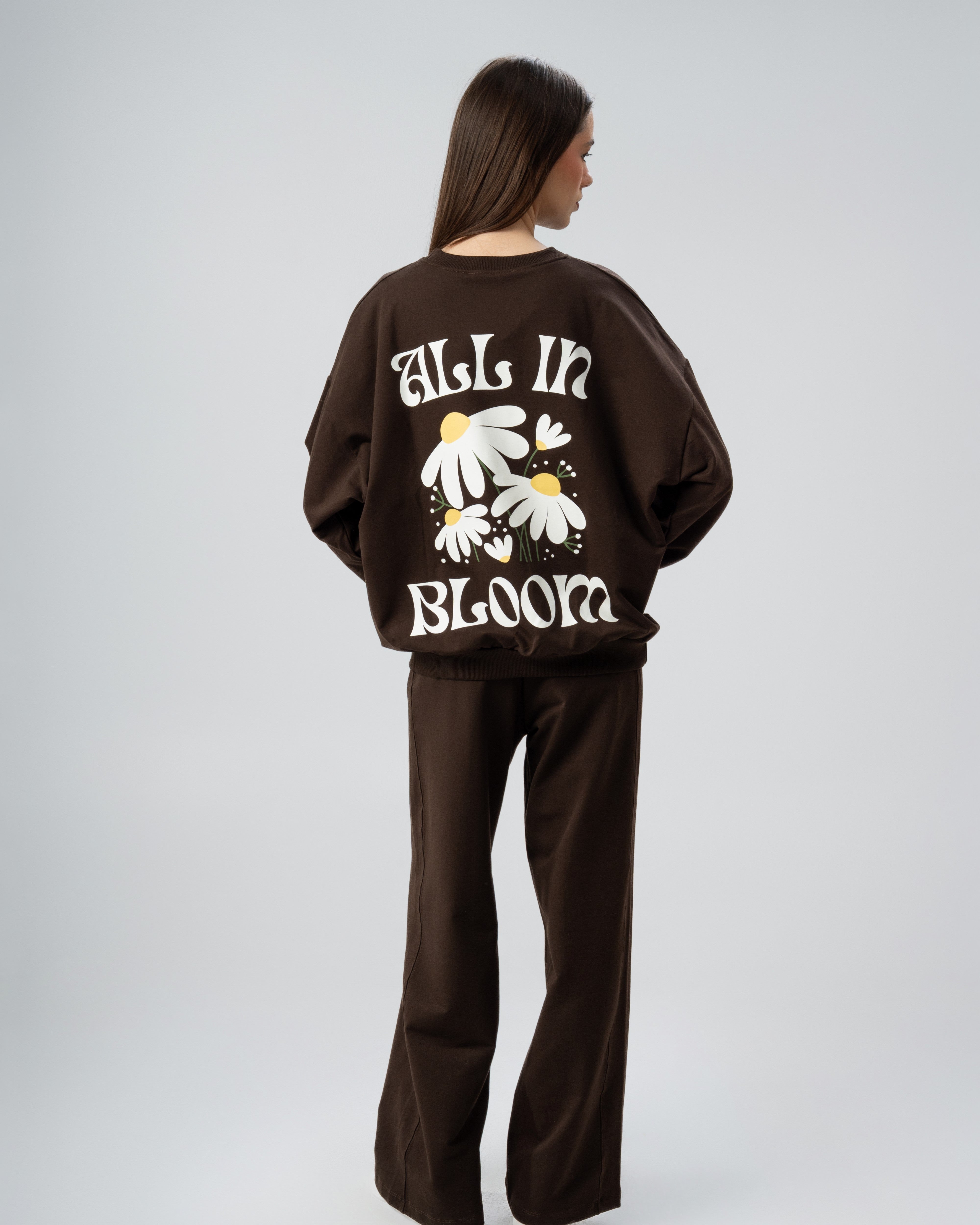 Floral Back Print Sweatshirt