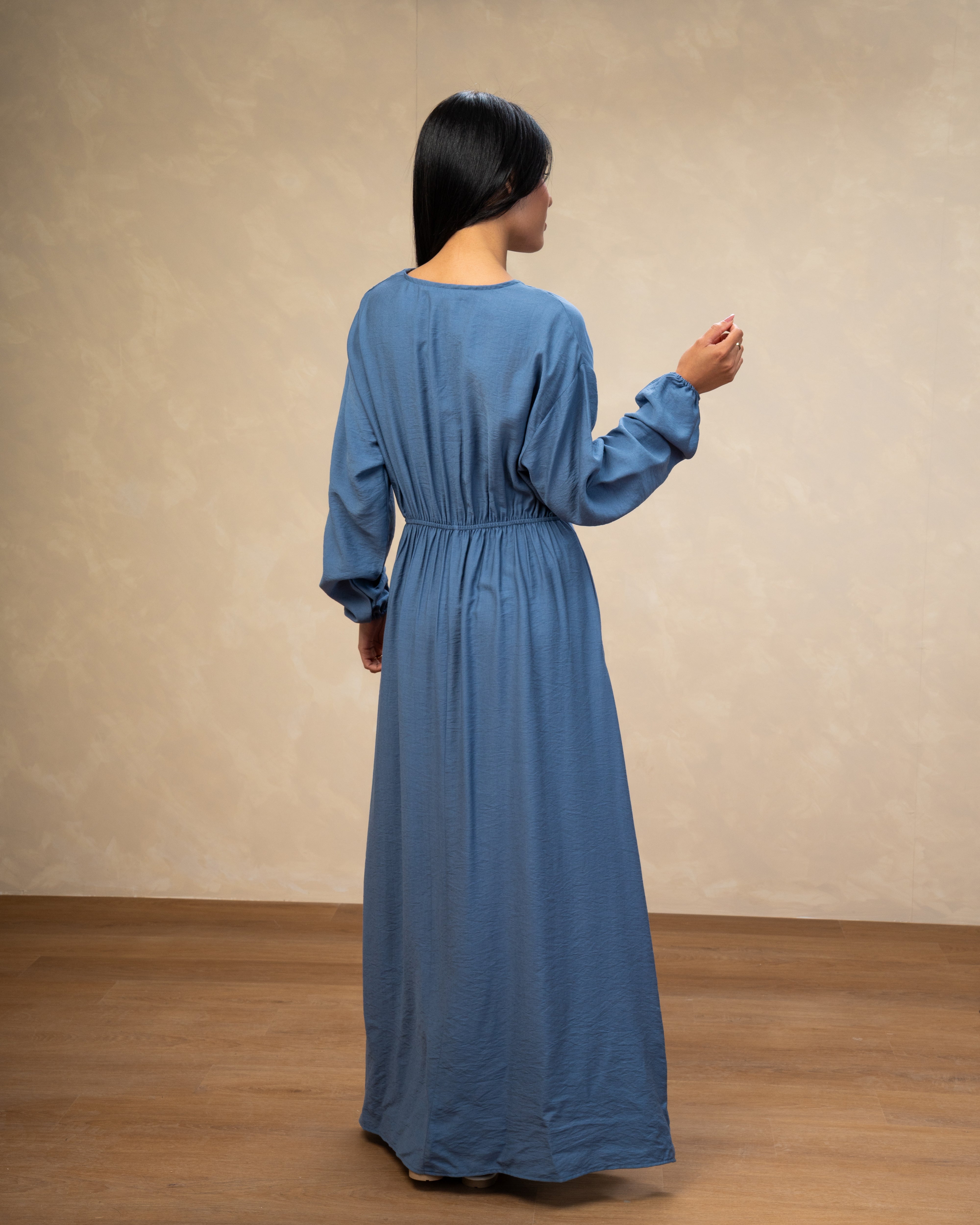 Elegant Long - (V-Neck) Dress