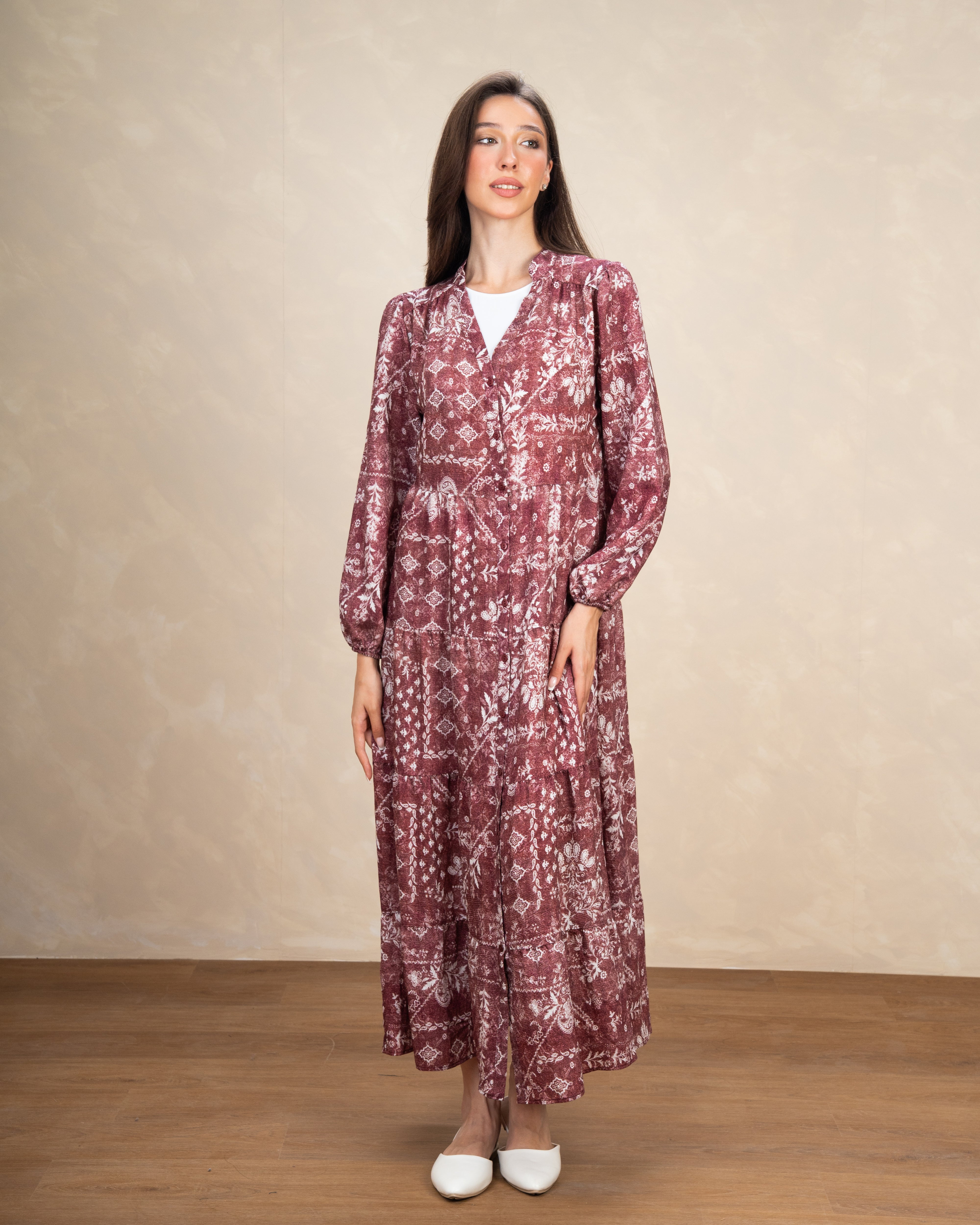 Allover Floral Maxi Dress