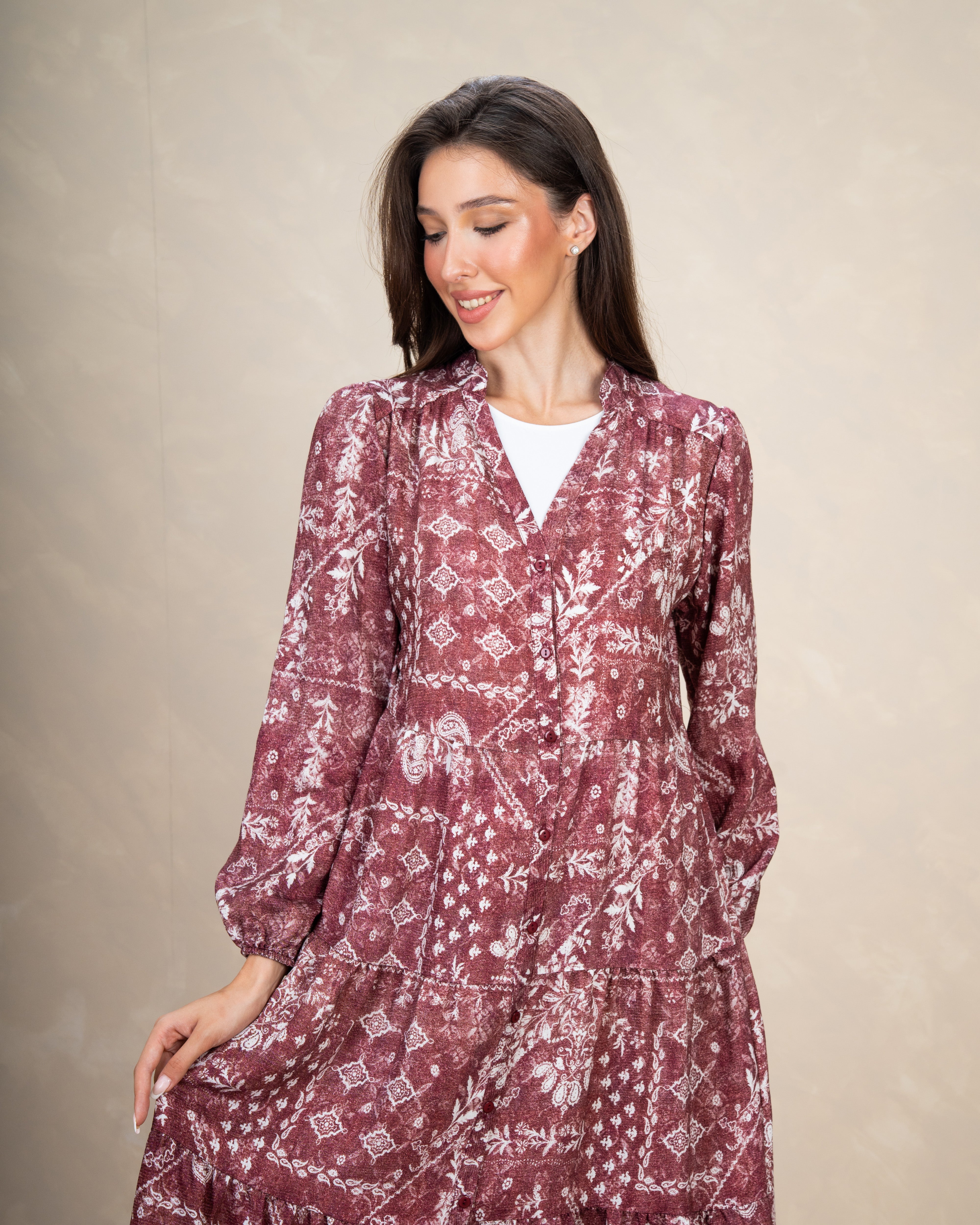 Allover Floral Maxi Dress