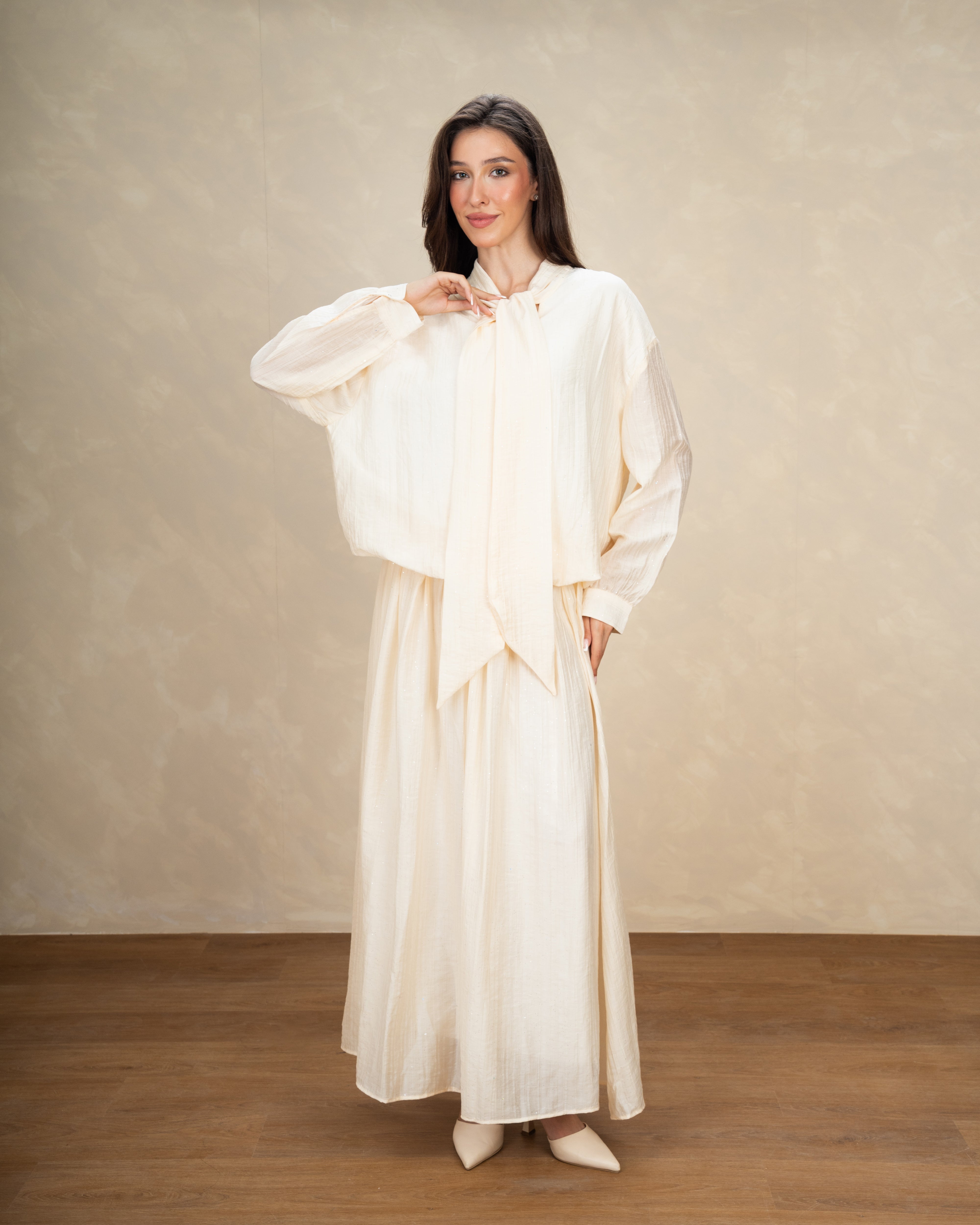 Blouse With Mini Pearl Dots