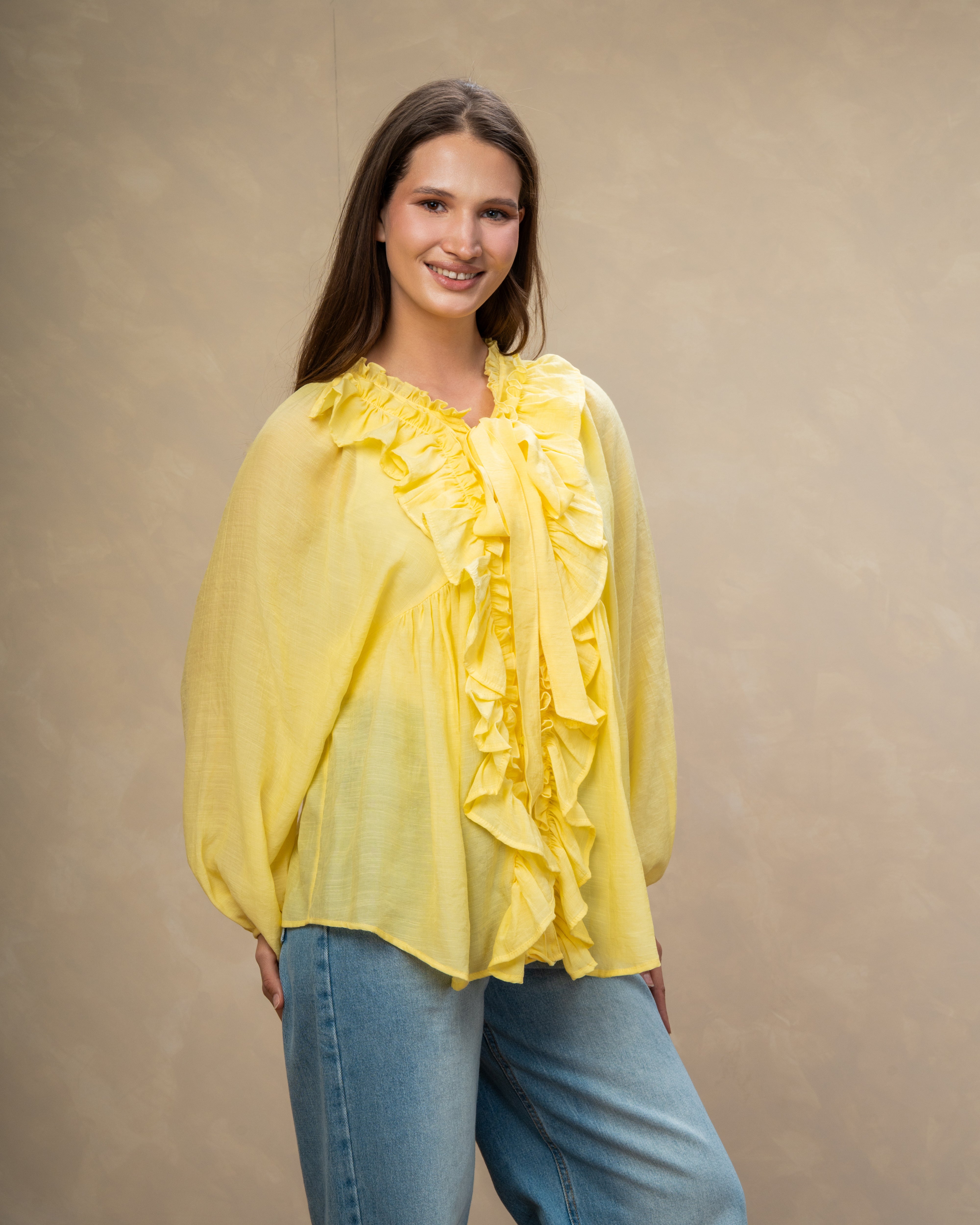 Minimal Tie Blouse