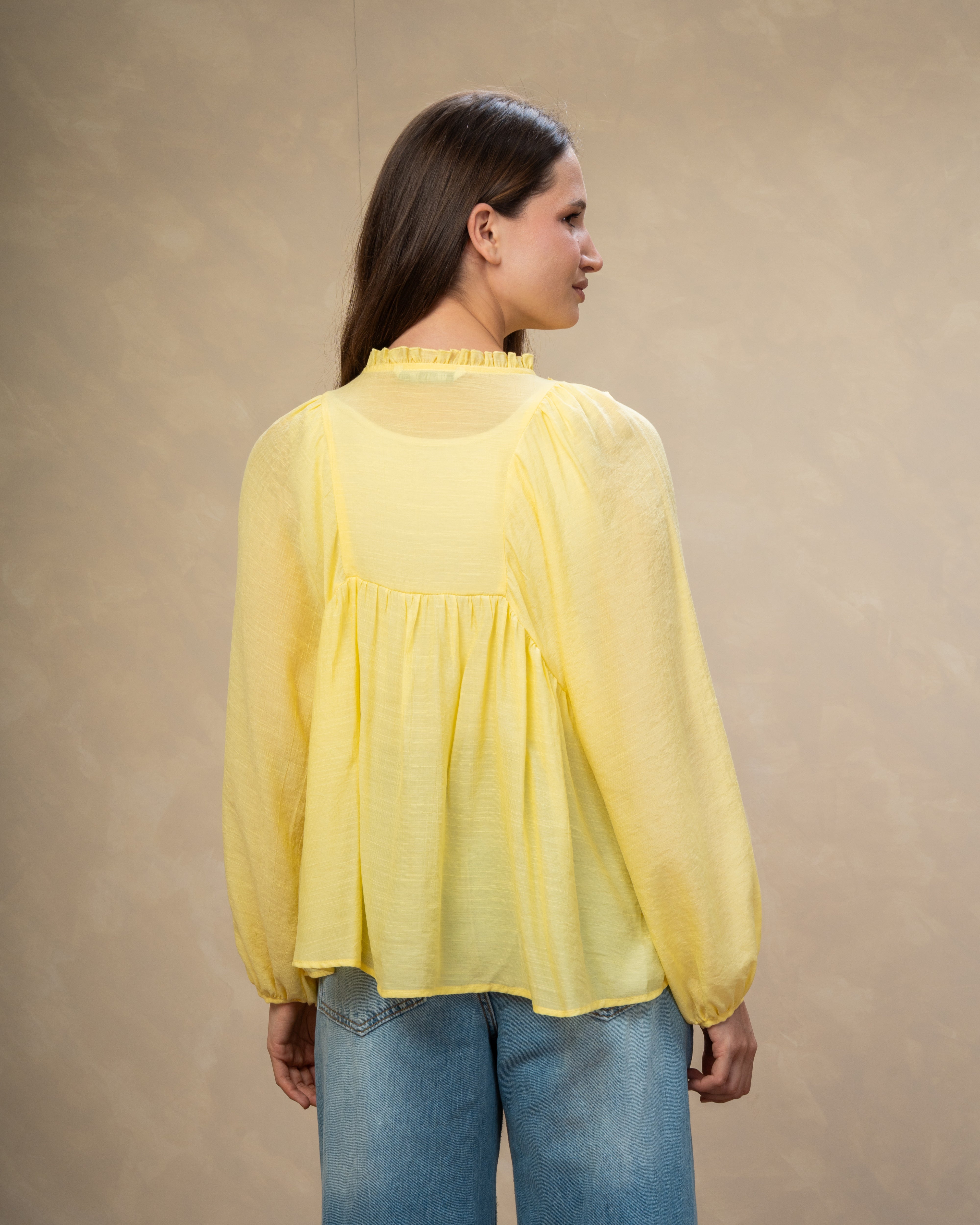 Minimal Tie Blouse