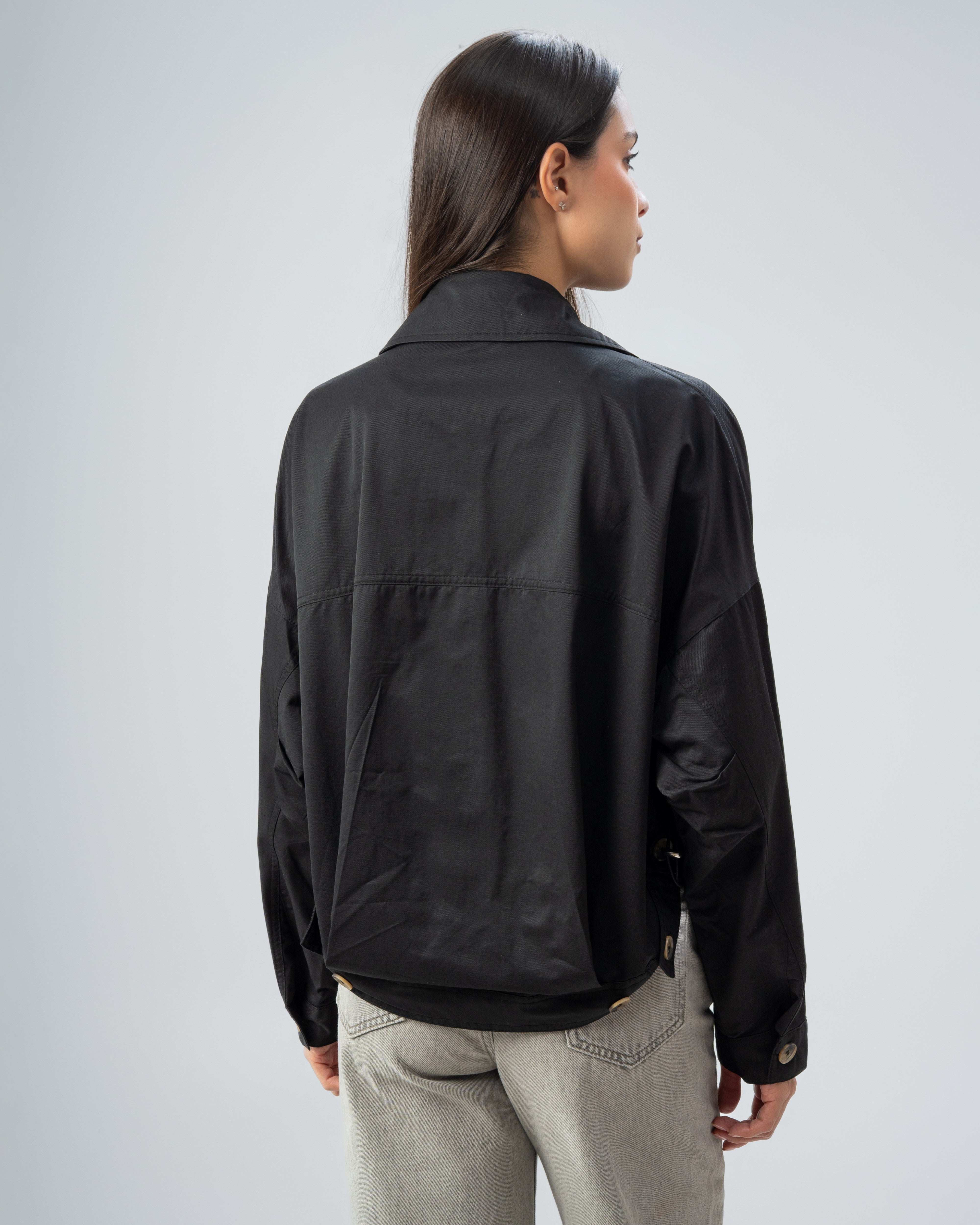Gabardine Jacket - With Chest Pockets