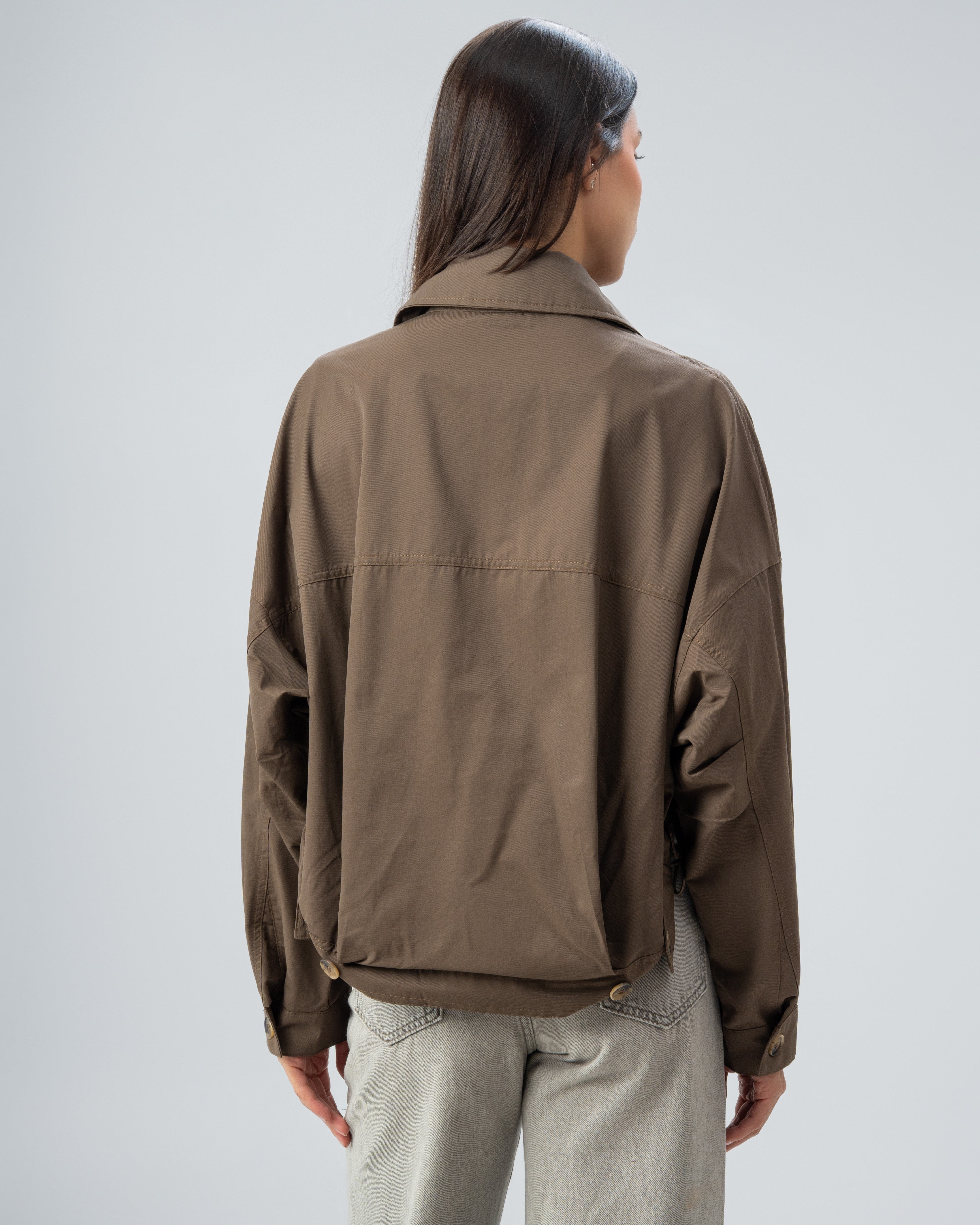 Gabardine Jacket - With Chest Pockets