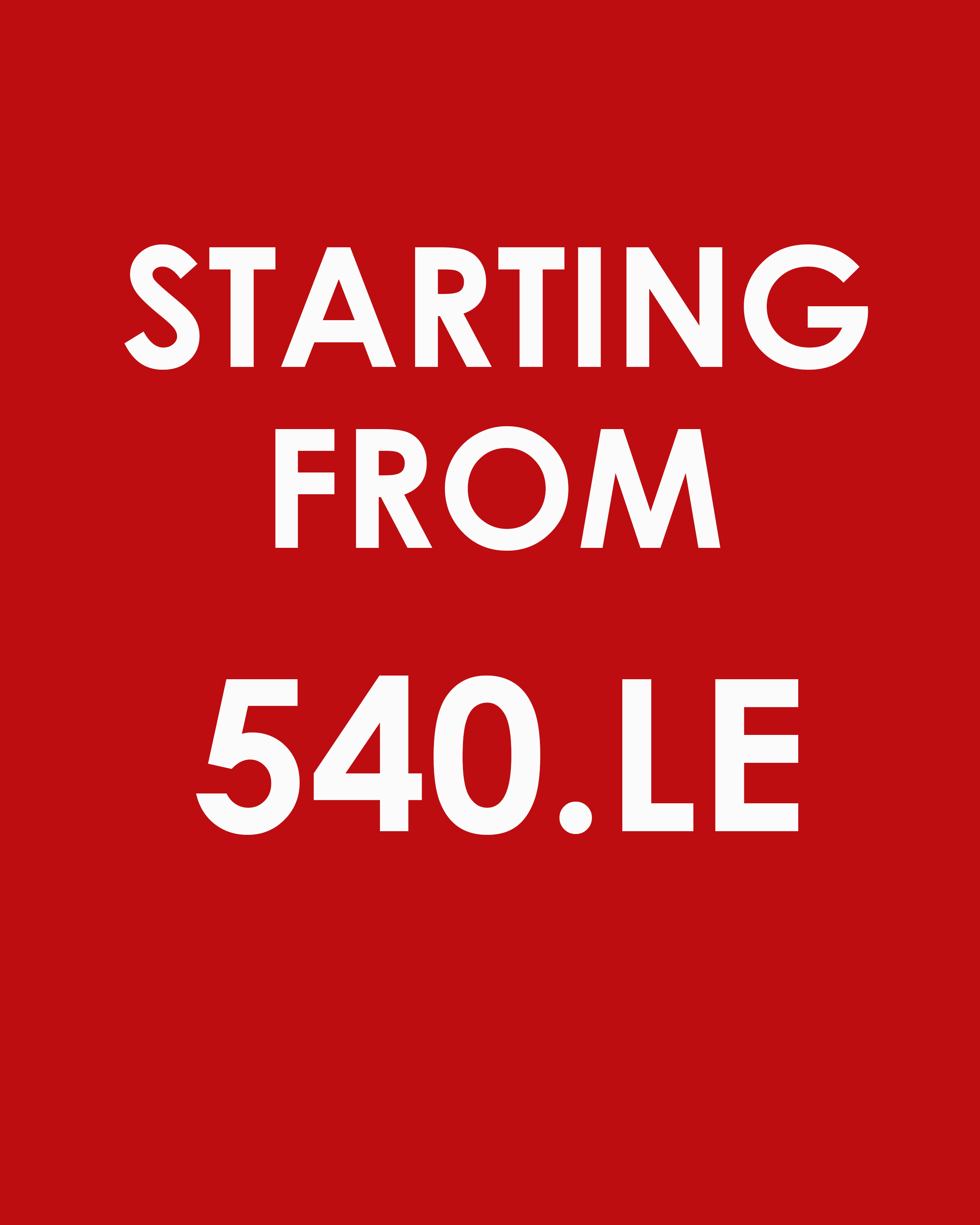 Starting from 540LE