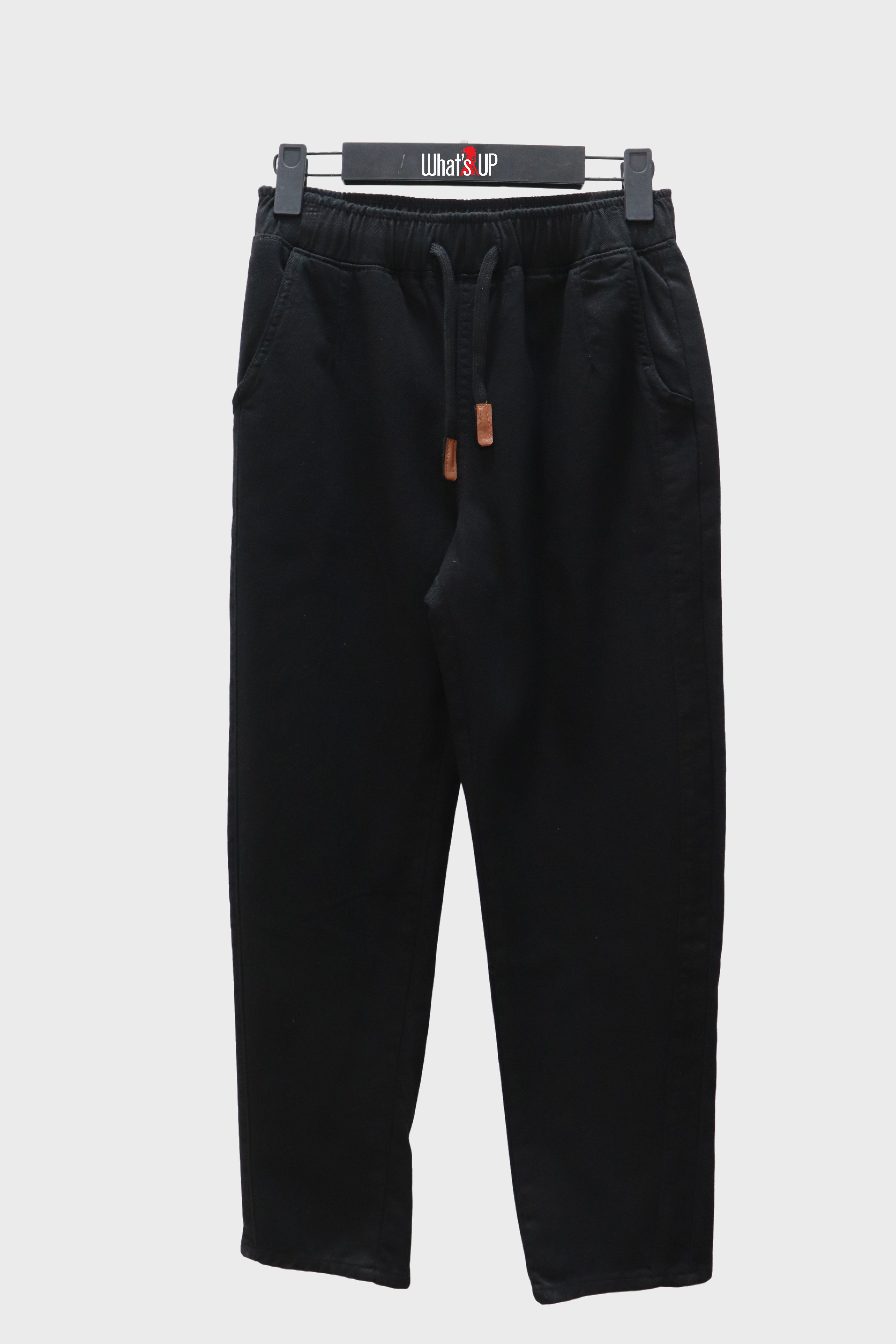 Trousers - Gabardine with drawstring