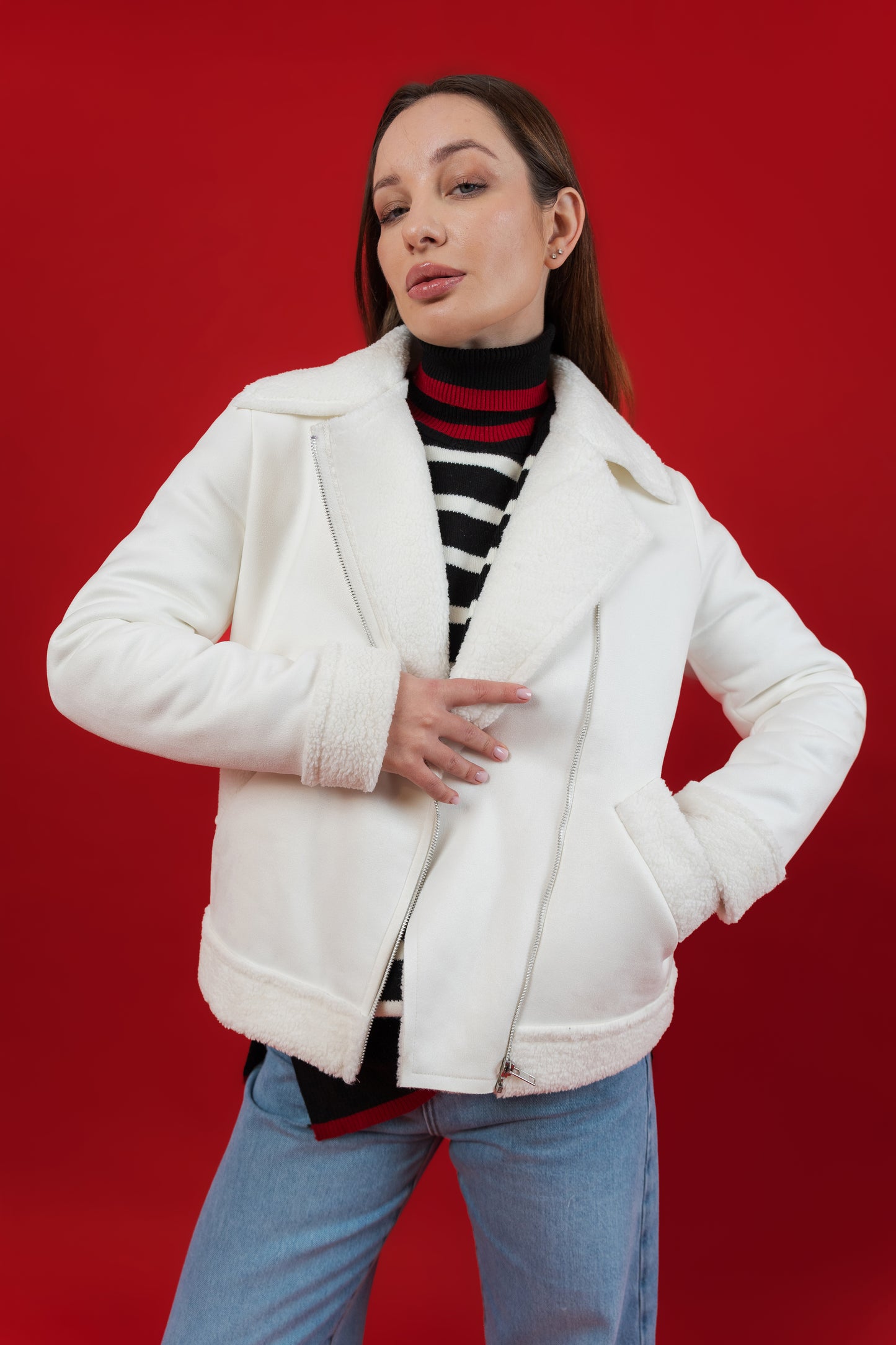 Jacket Plain - (Sleeves-Fur )