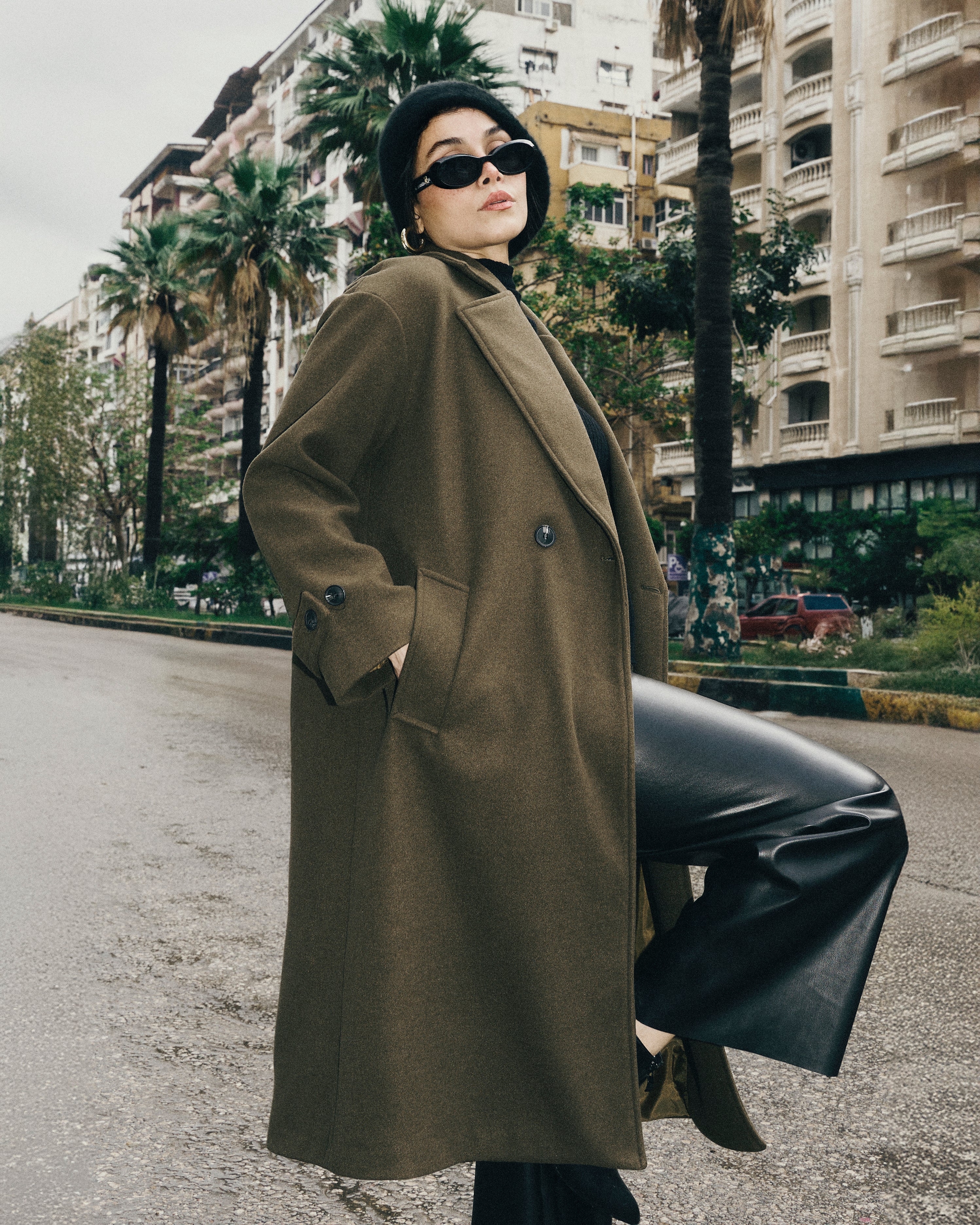 Plain Trench Coat – (2 Buttons)