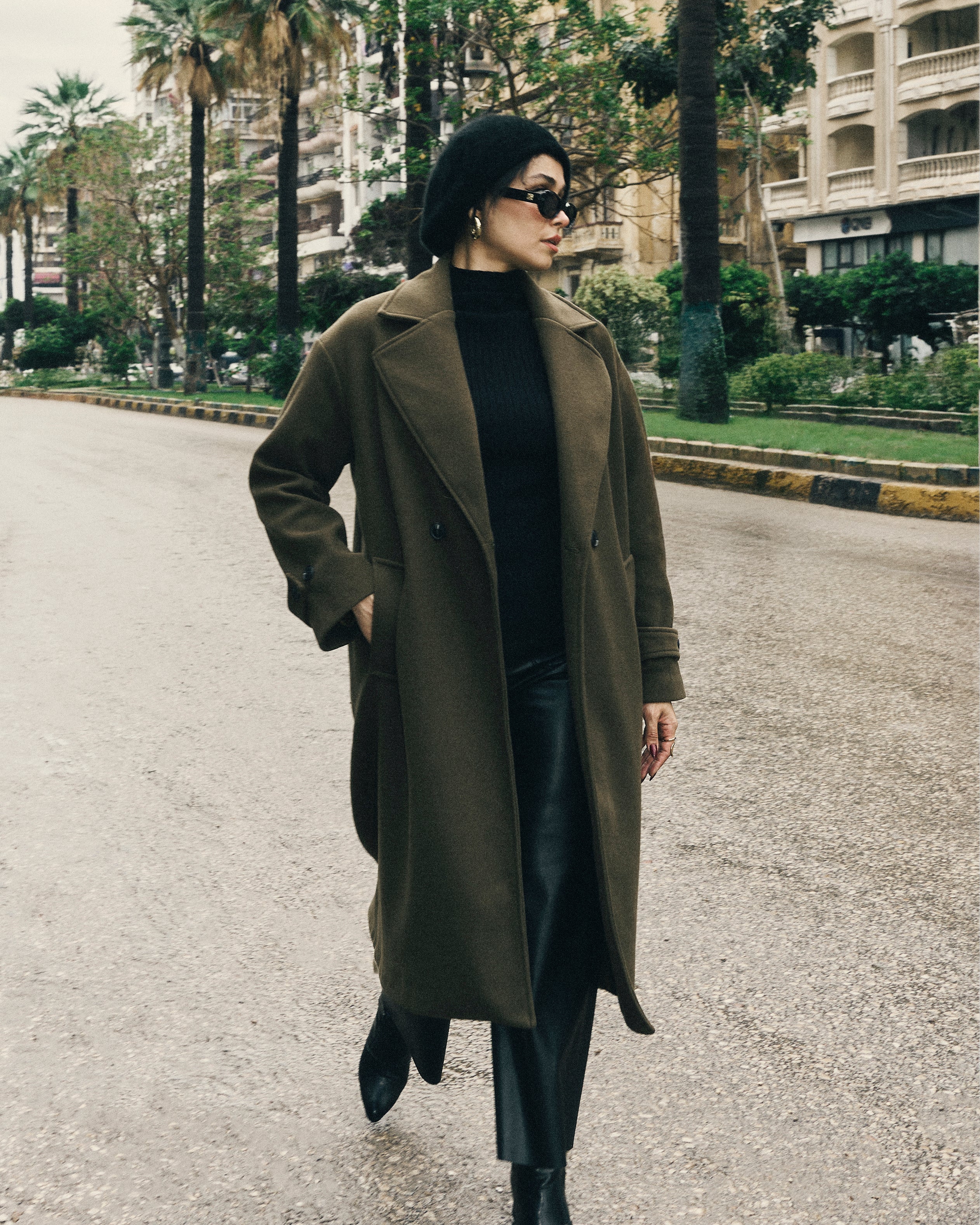 Plain Trench Coat – (2 Buttons)