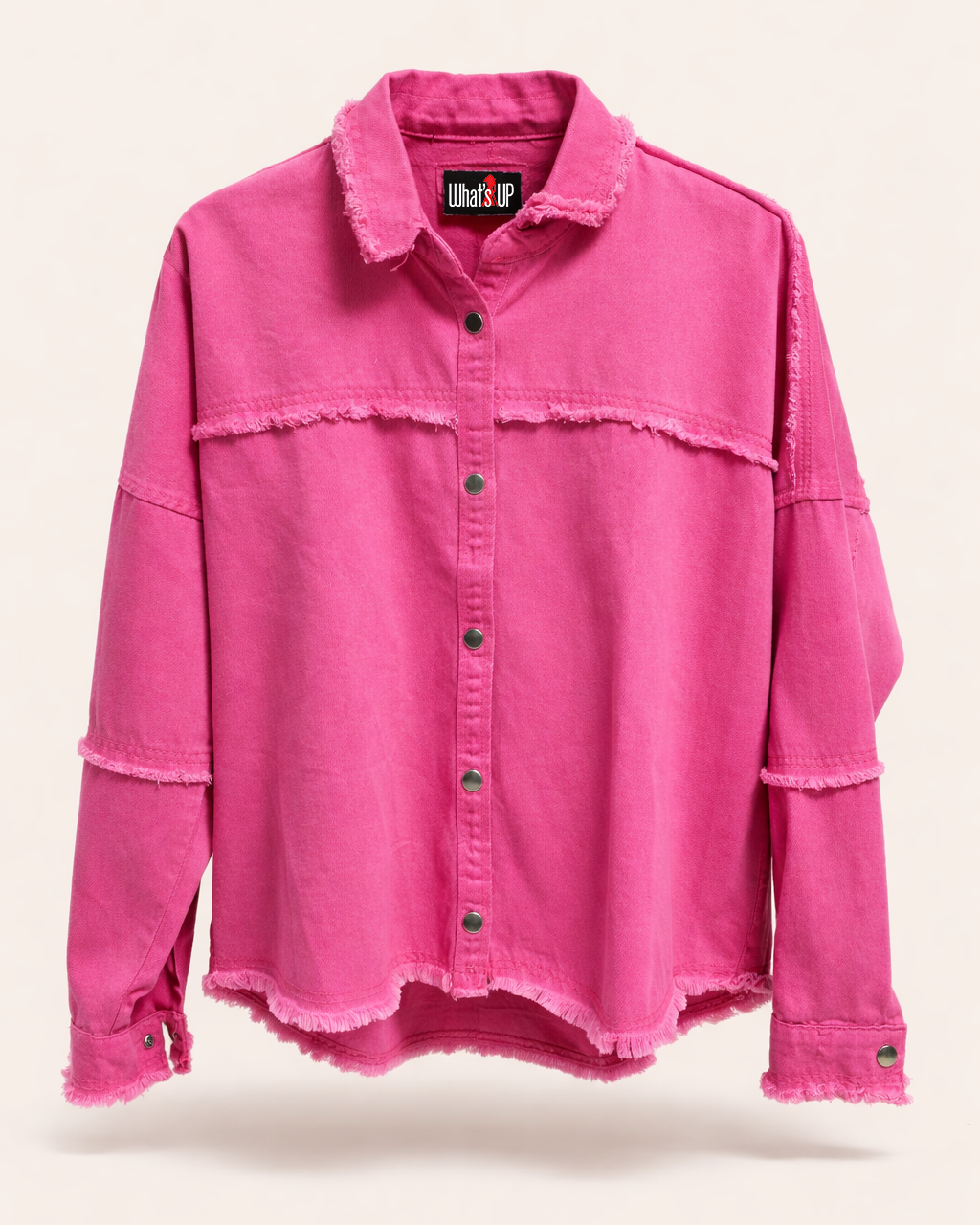 Oversized Gabardine Jacket - With Raw Edges