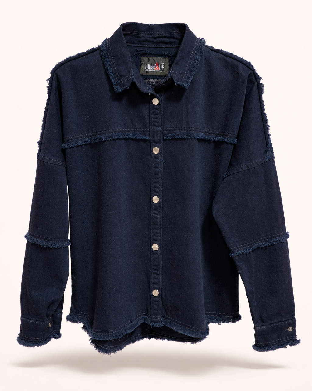 Oversized Gabardine Jacket - With Raw Edges