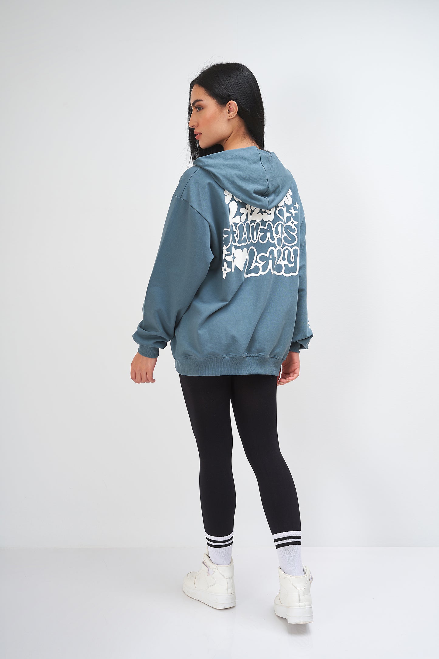 Sweatshirt with - (capecho) - print on the back