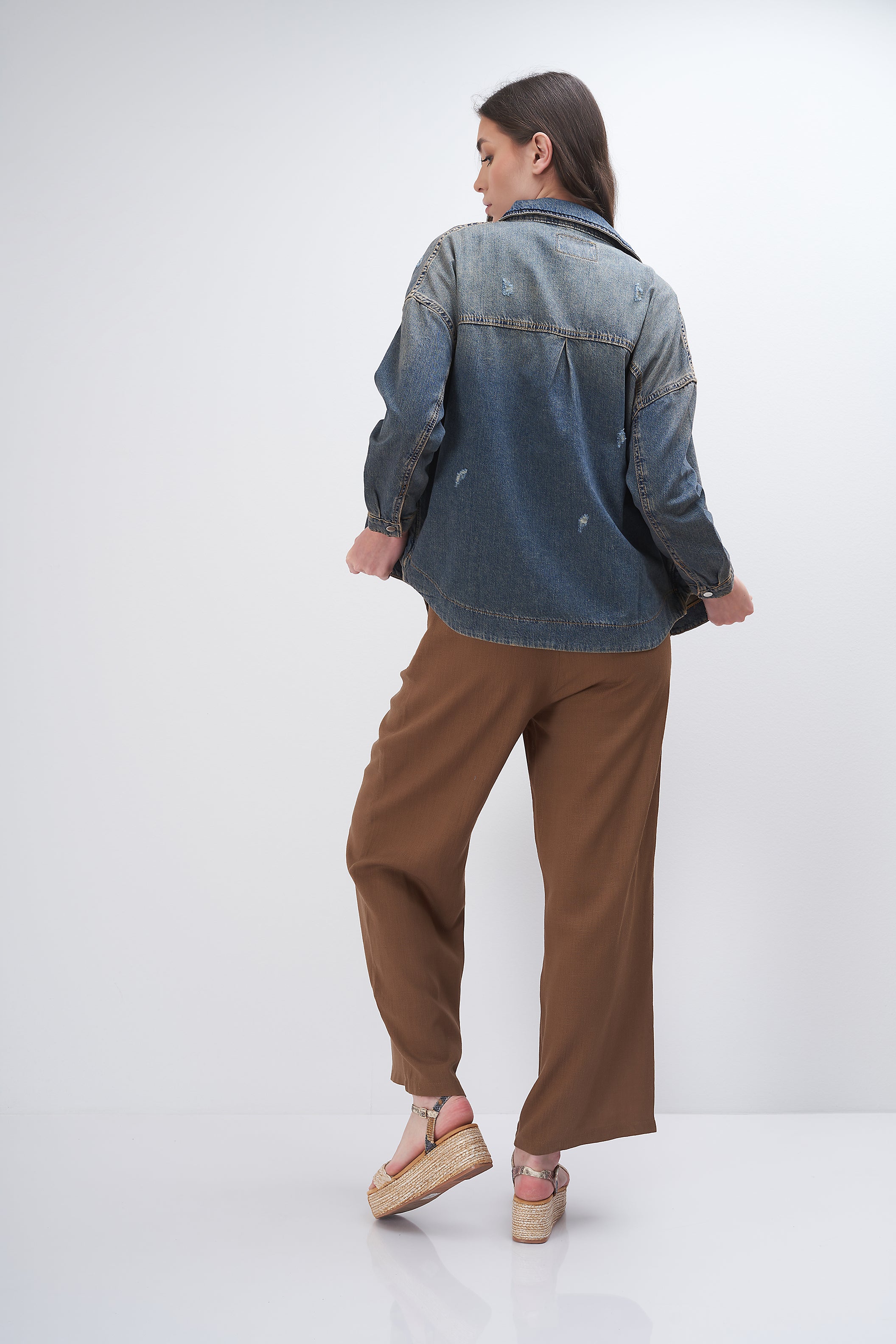 Denim jacket - (with 2-large pockets)