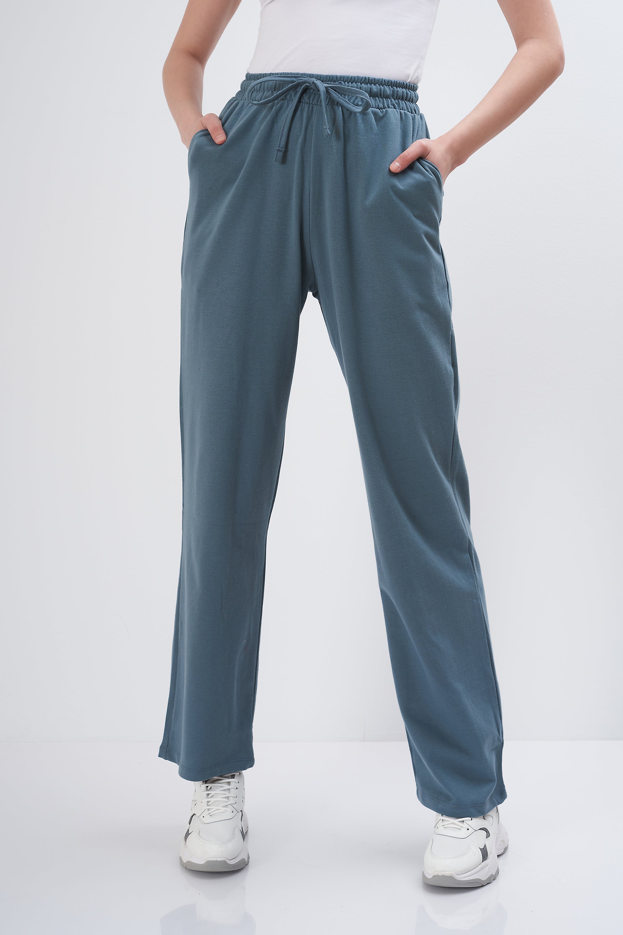 Wide-leg melton - Trouser