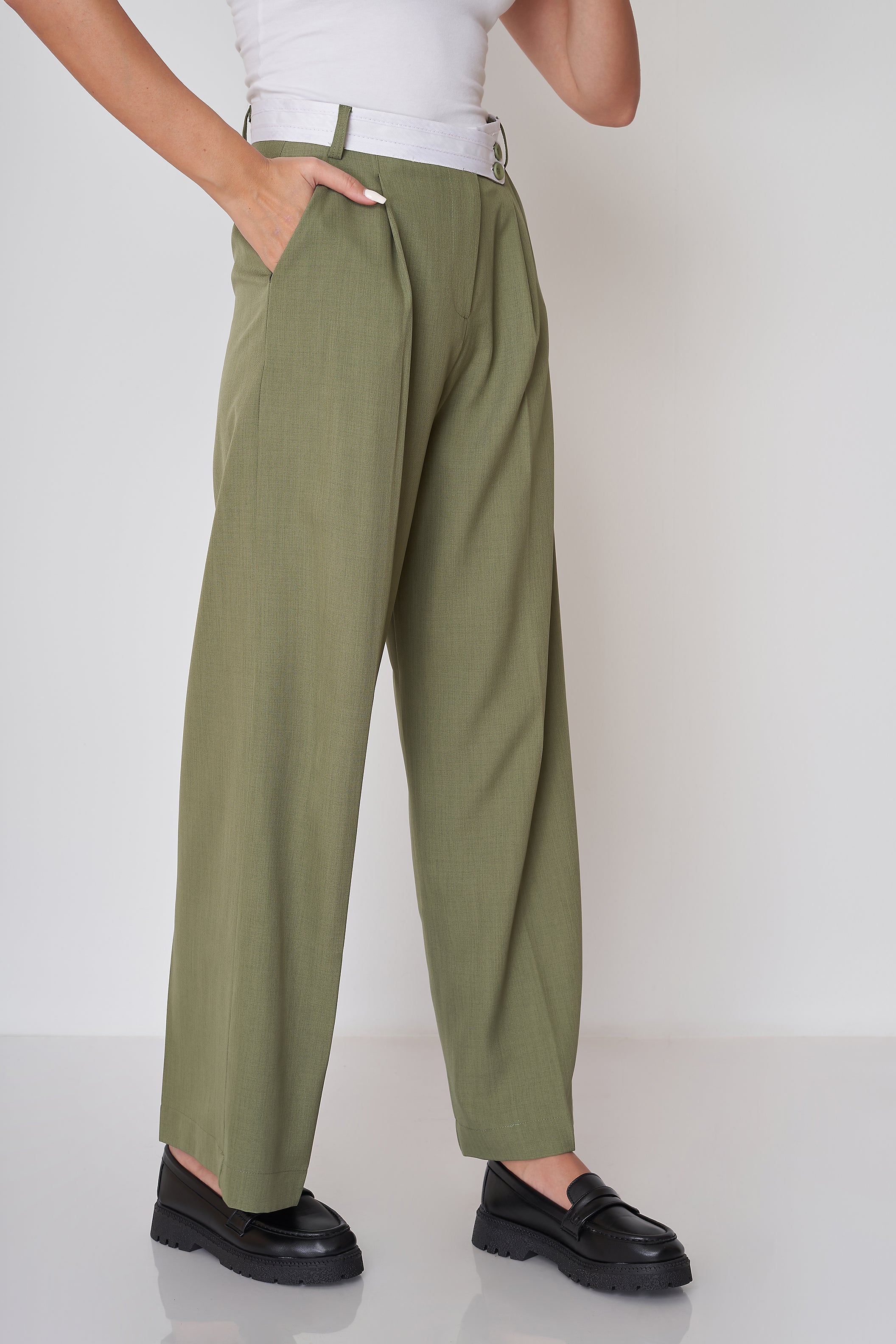 Trousers - Plain ( With-Belt )