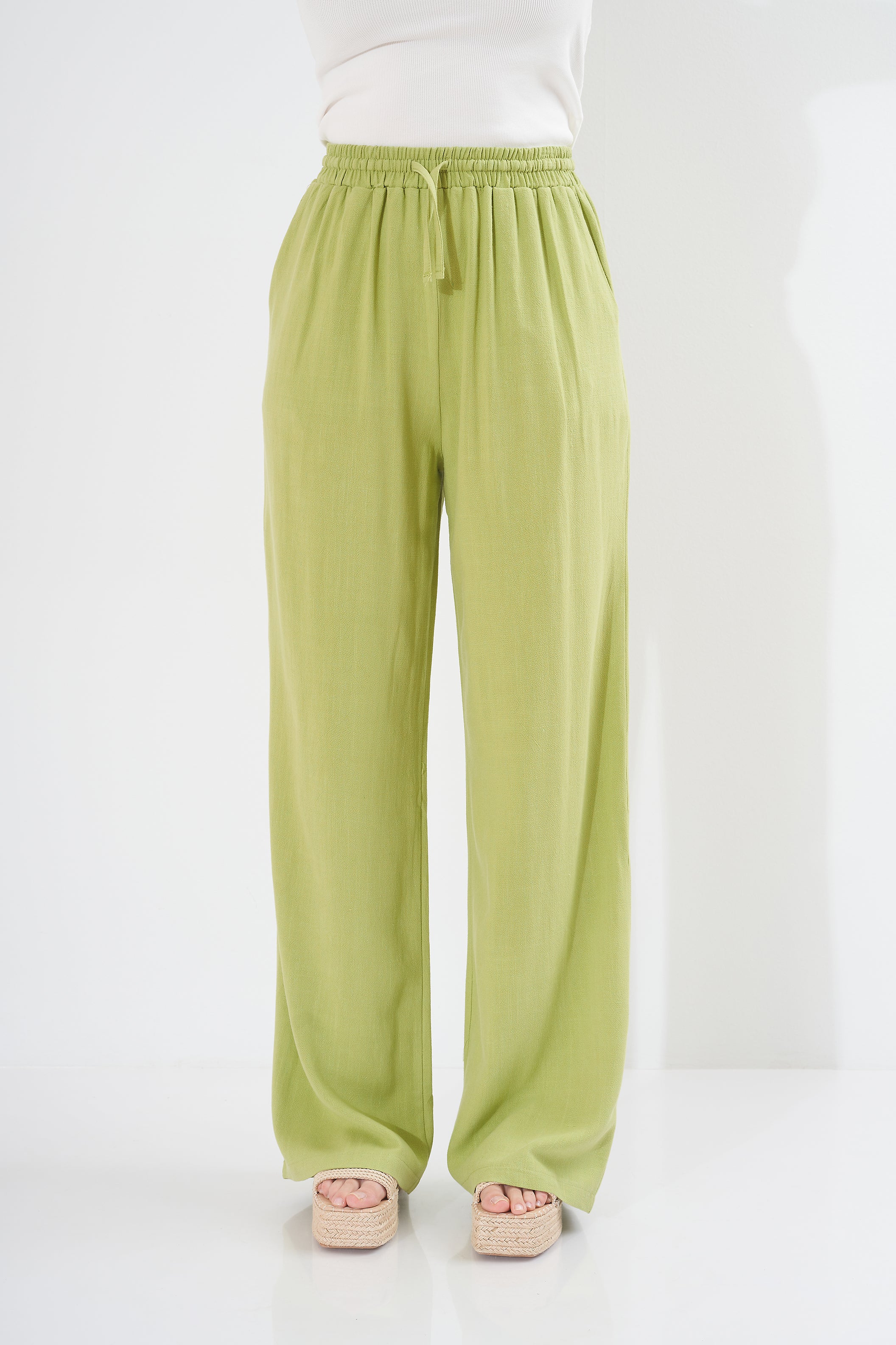 trousers - Wide plain (linen)