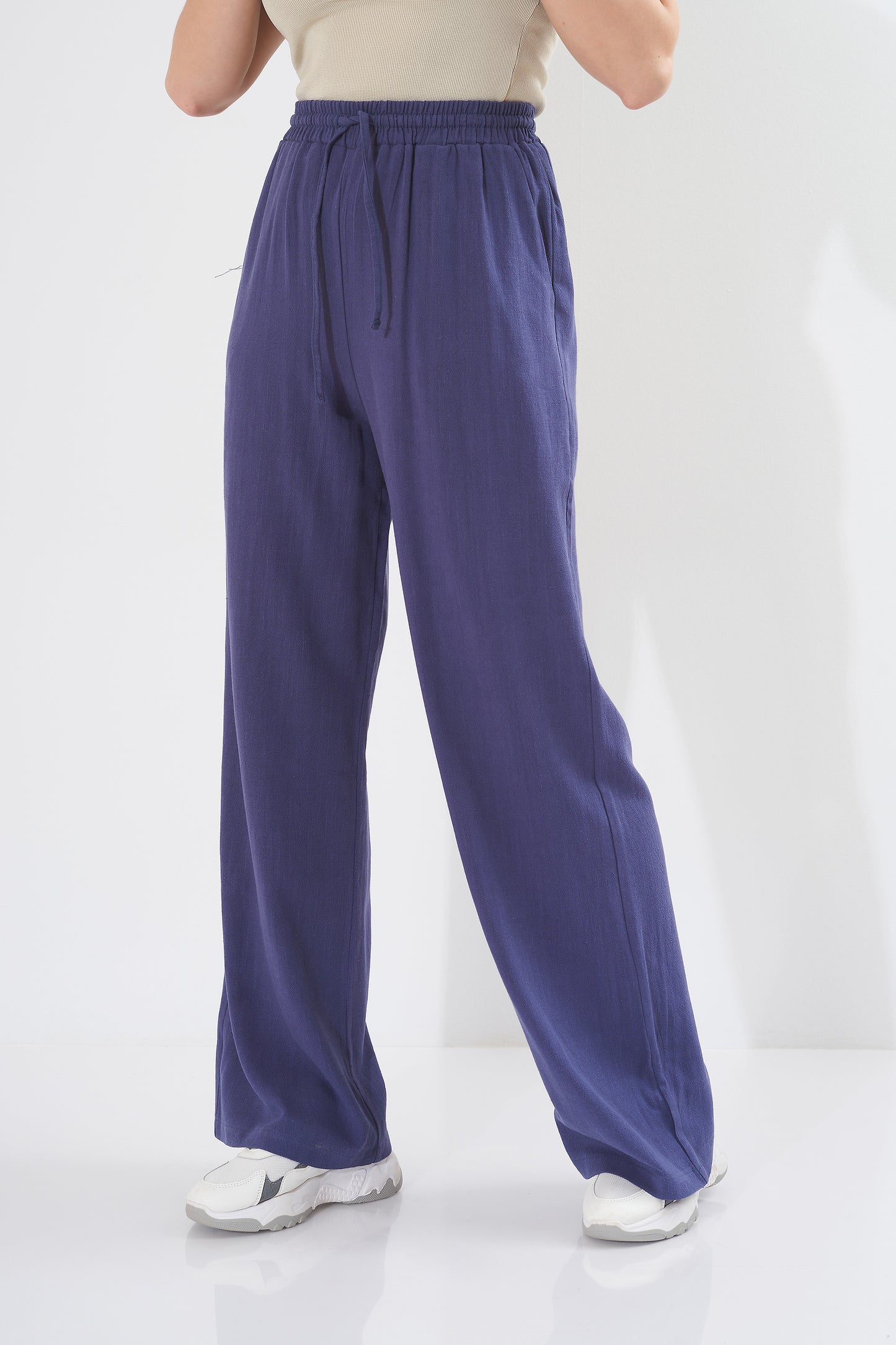 trousers - Wide plain (linen)