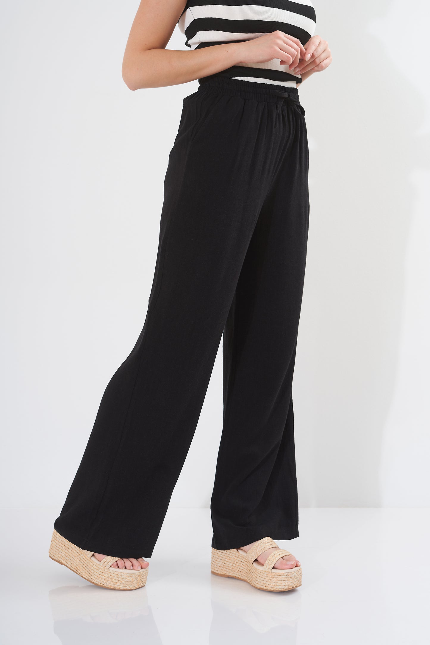 trousers - Wide plain (linen)