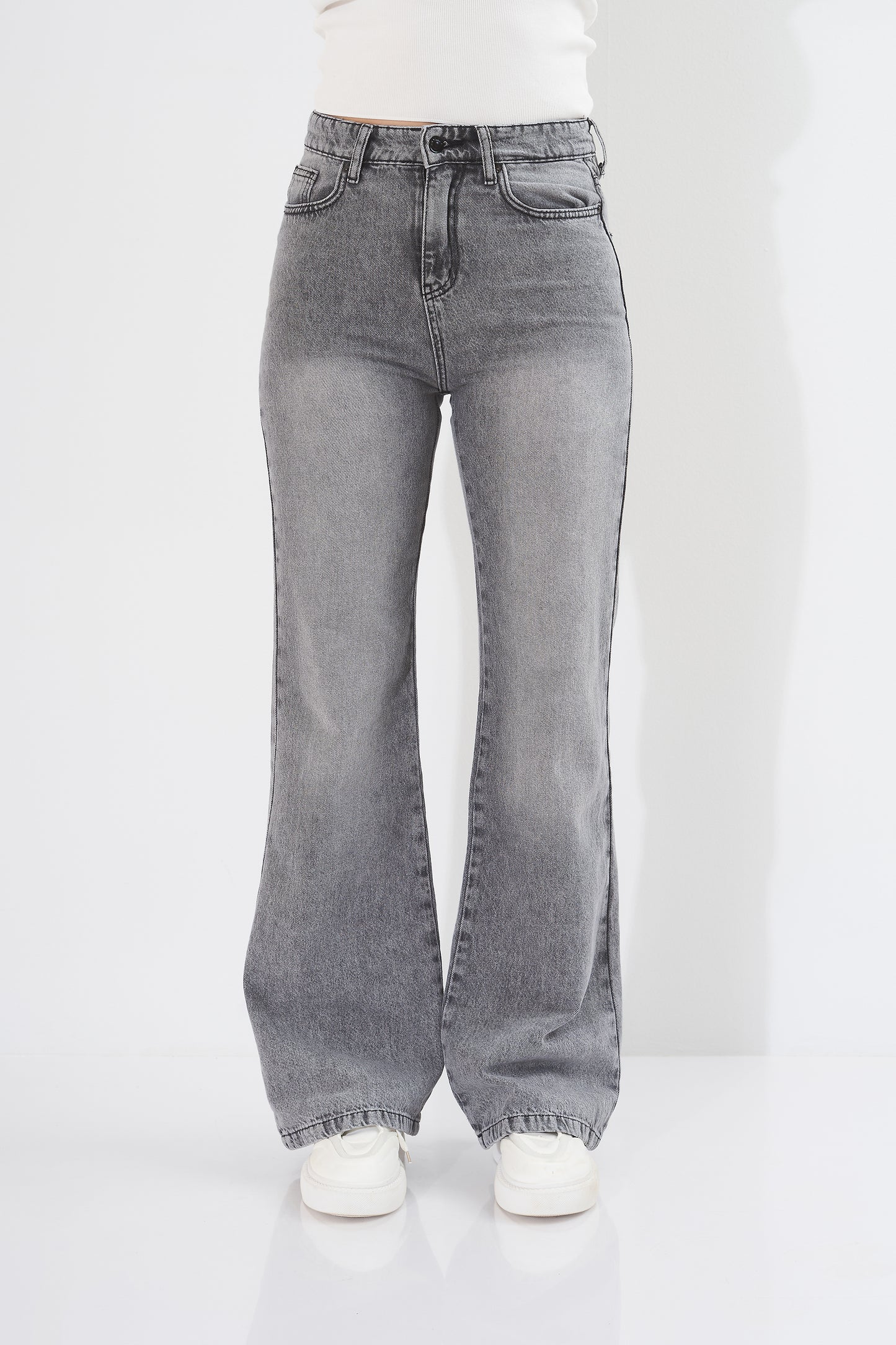 Jeans Plain - (Wide-Leg)