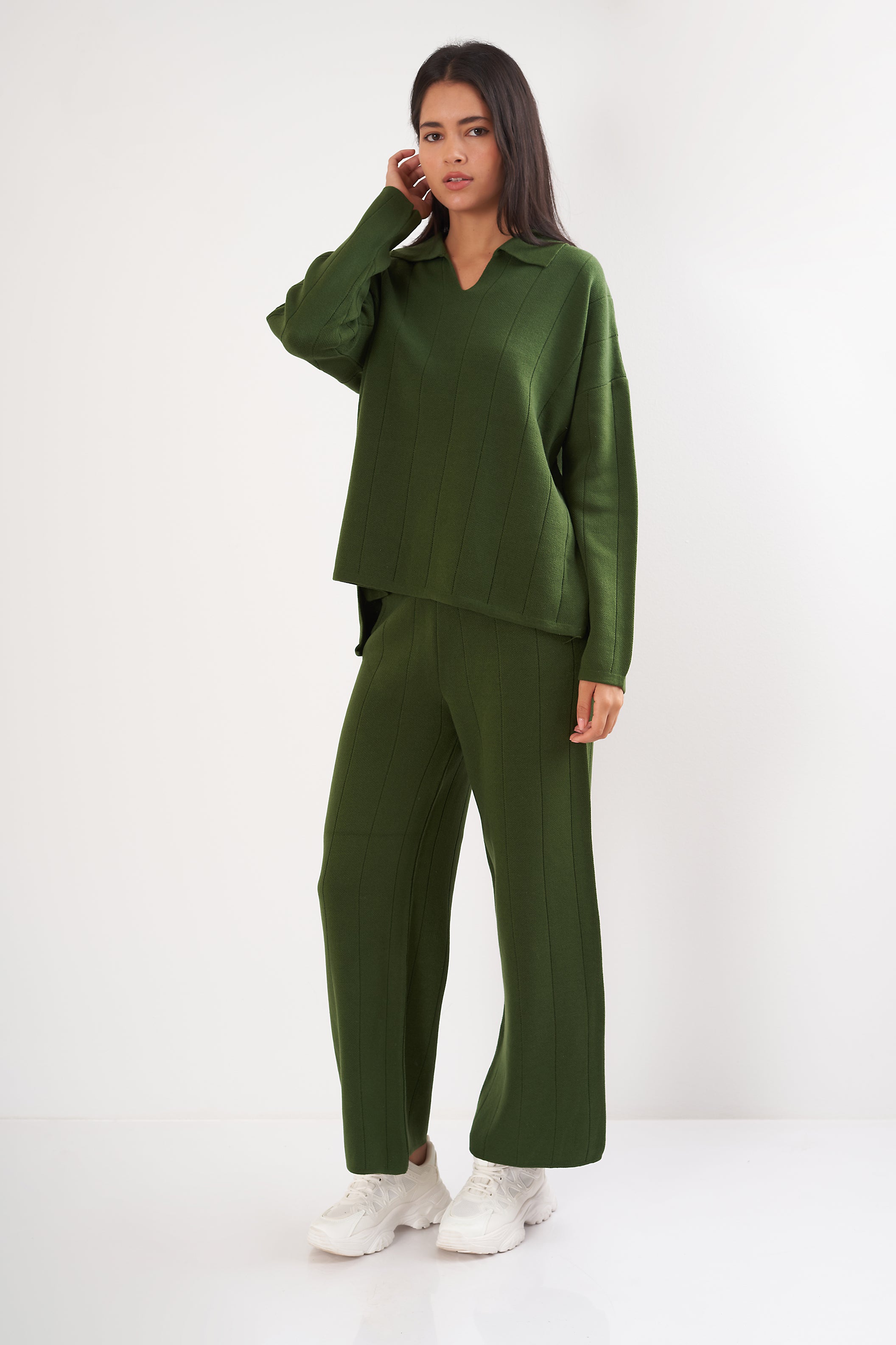 knitwear Suit - Plain (V- Neck)