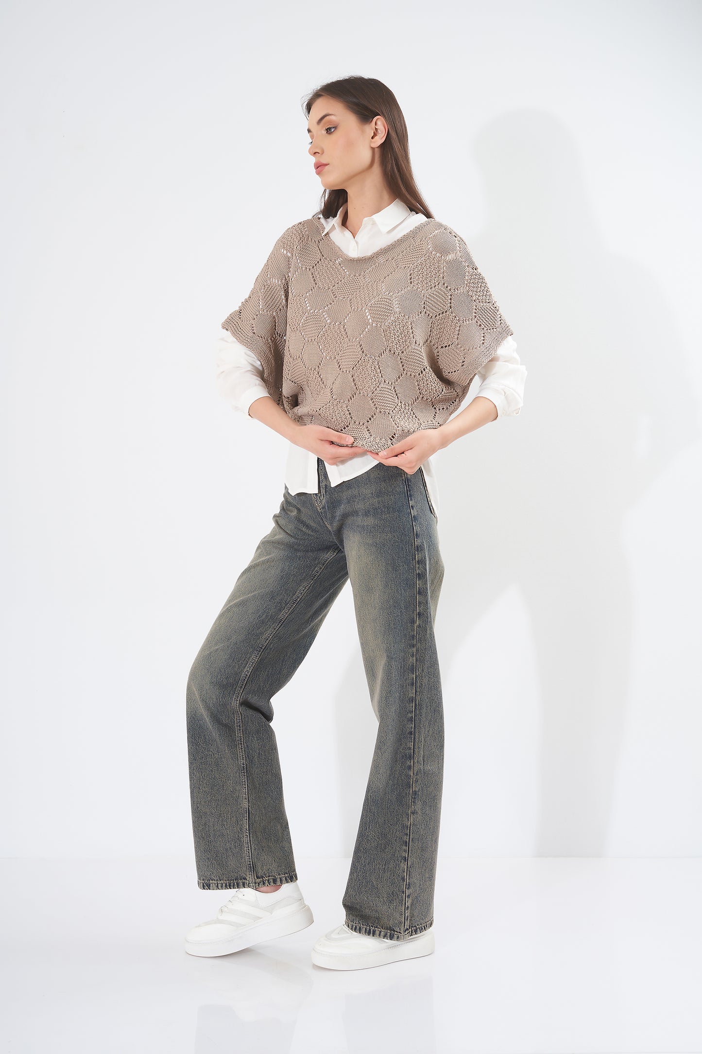 Plain Blouse - With ( Small - Circles )