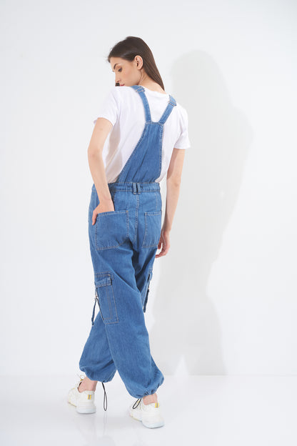 Wide Leg Jumpsuit - ( With-Pockets )