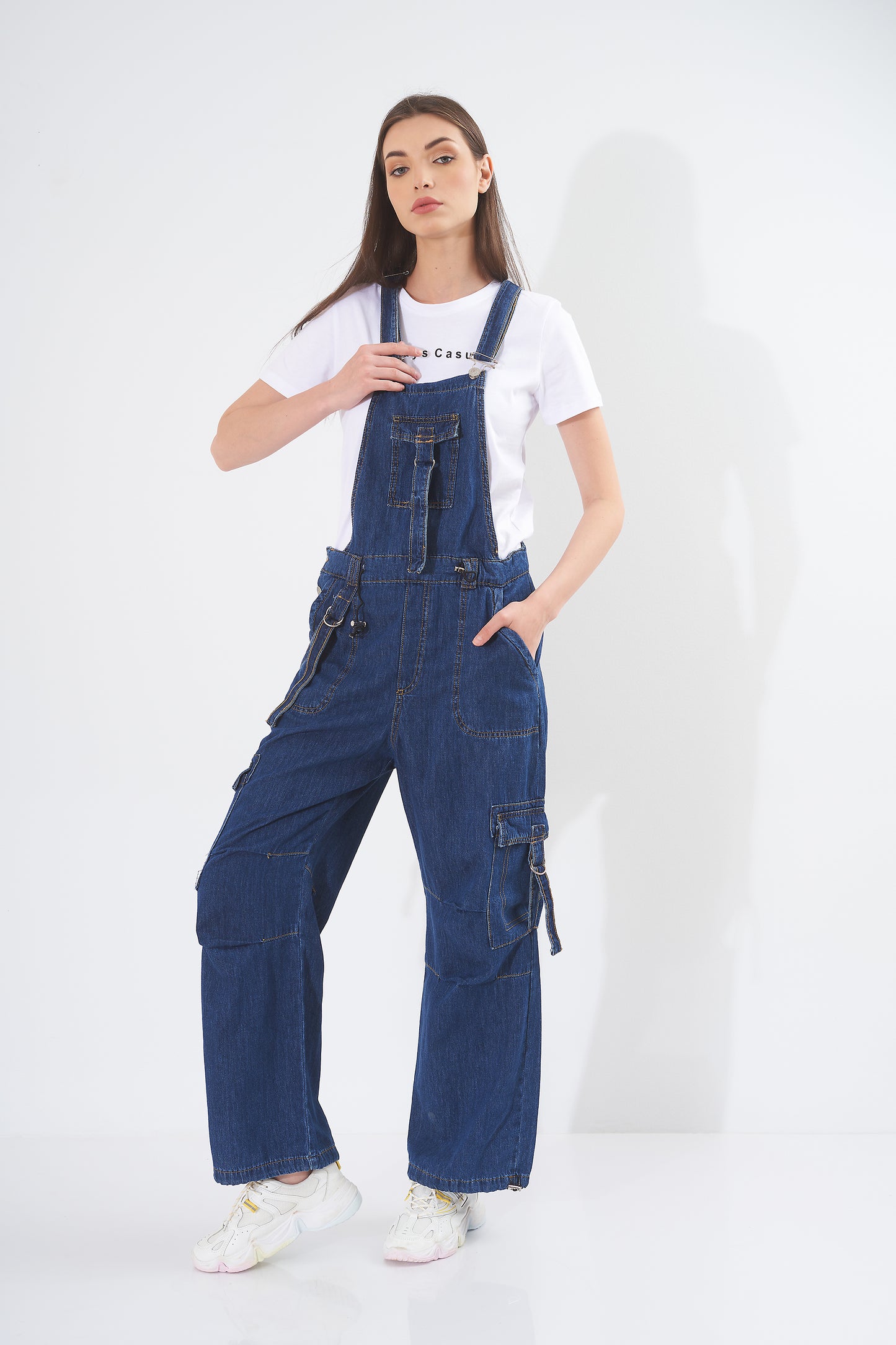 Wide Leg Jumpsuit - ( With-Pockets )