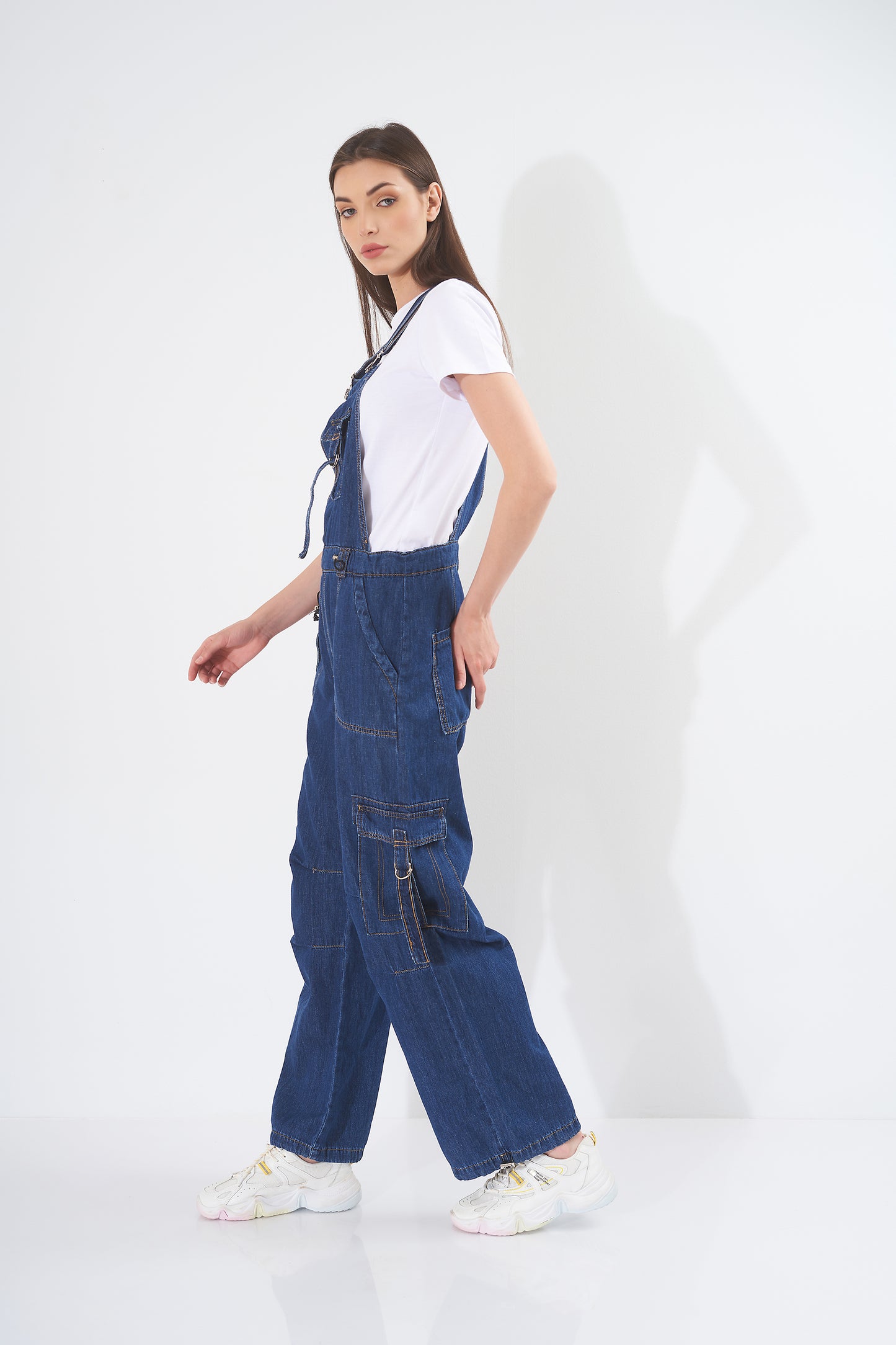 Wide Leg Jumpsuit - ( With-Pockets )