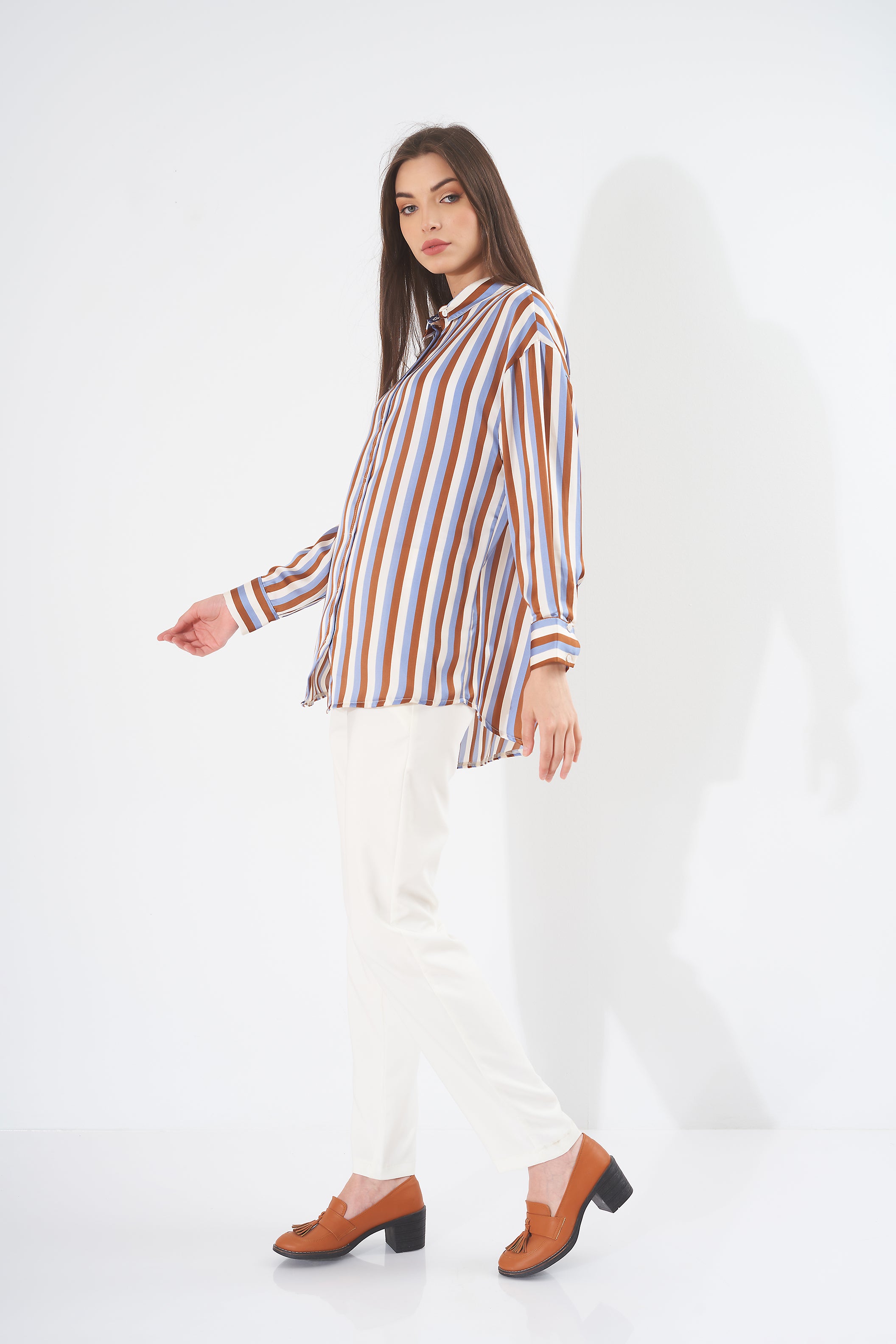 Colorful Shirt - ( Wide - Stripes )