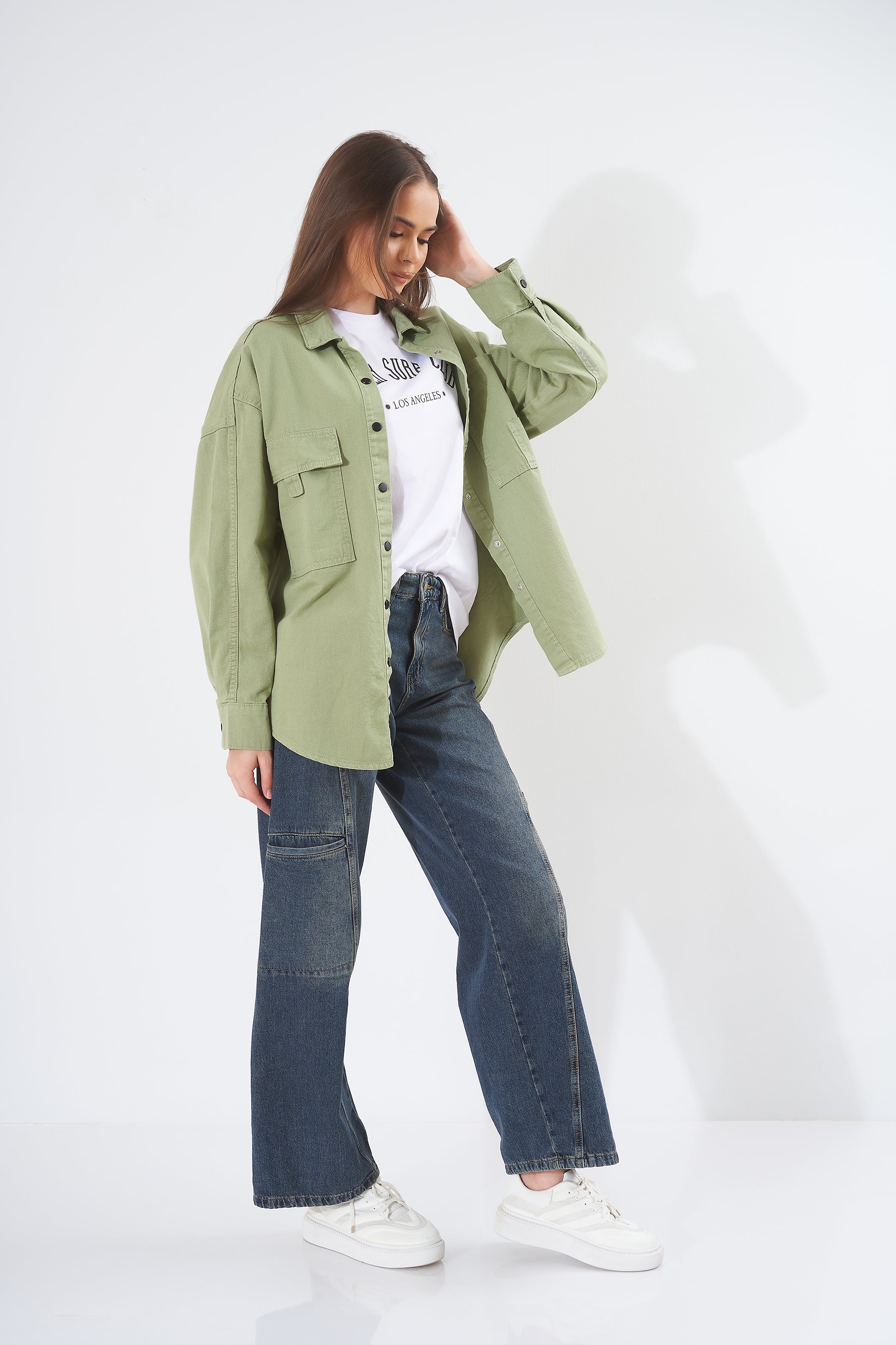 Gabardine Jacket - 2 Large Pockets (Colors )