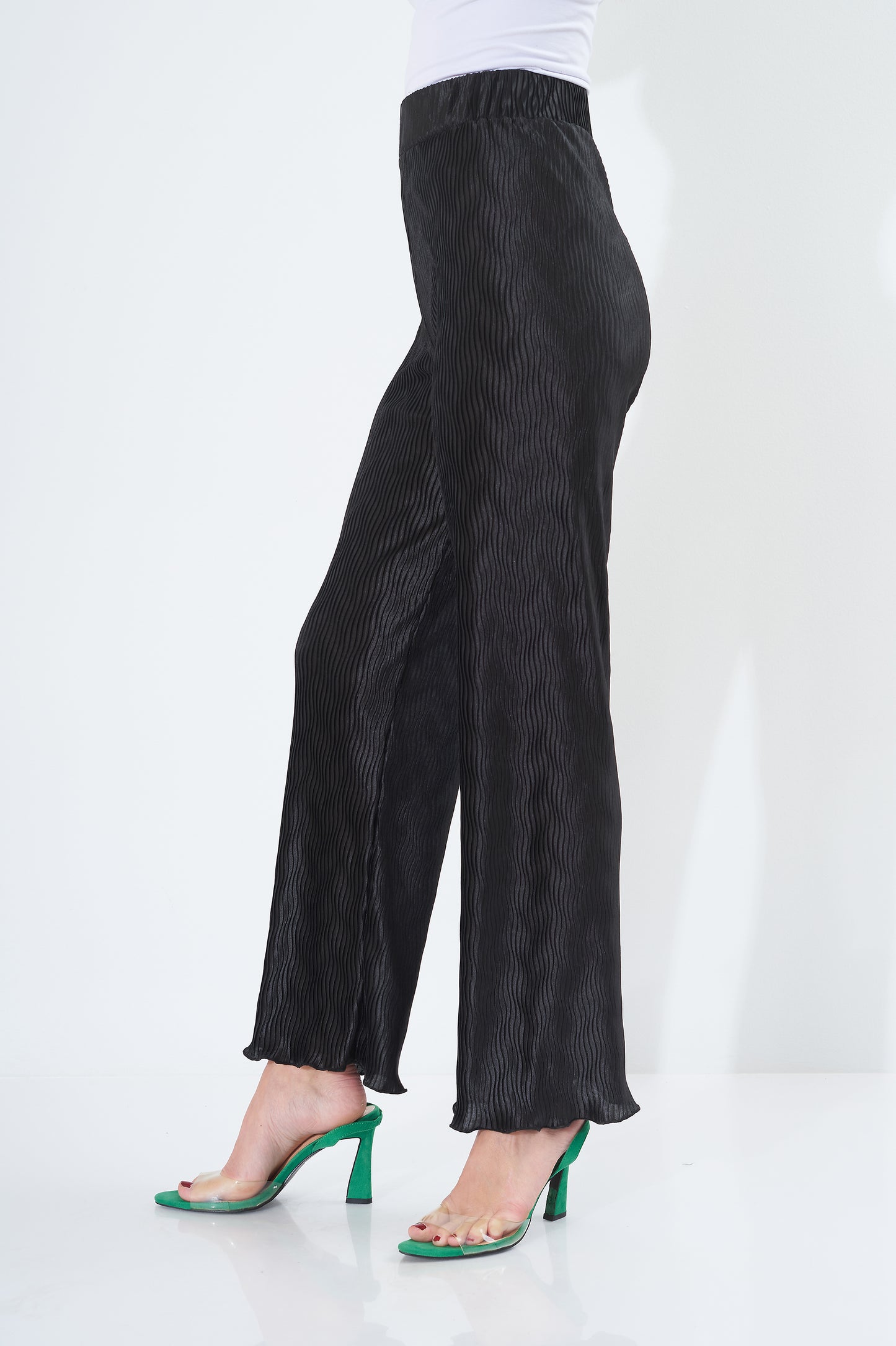 Trouser Satin - Pleated ( Colors )