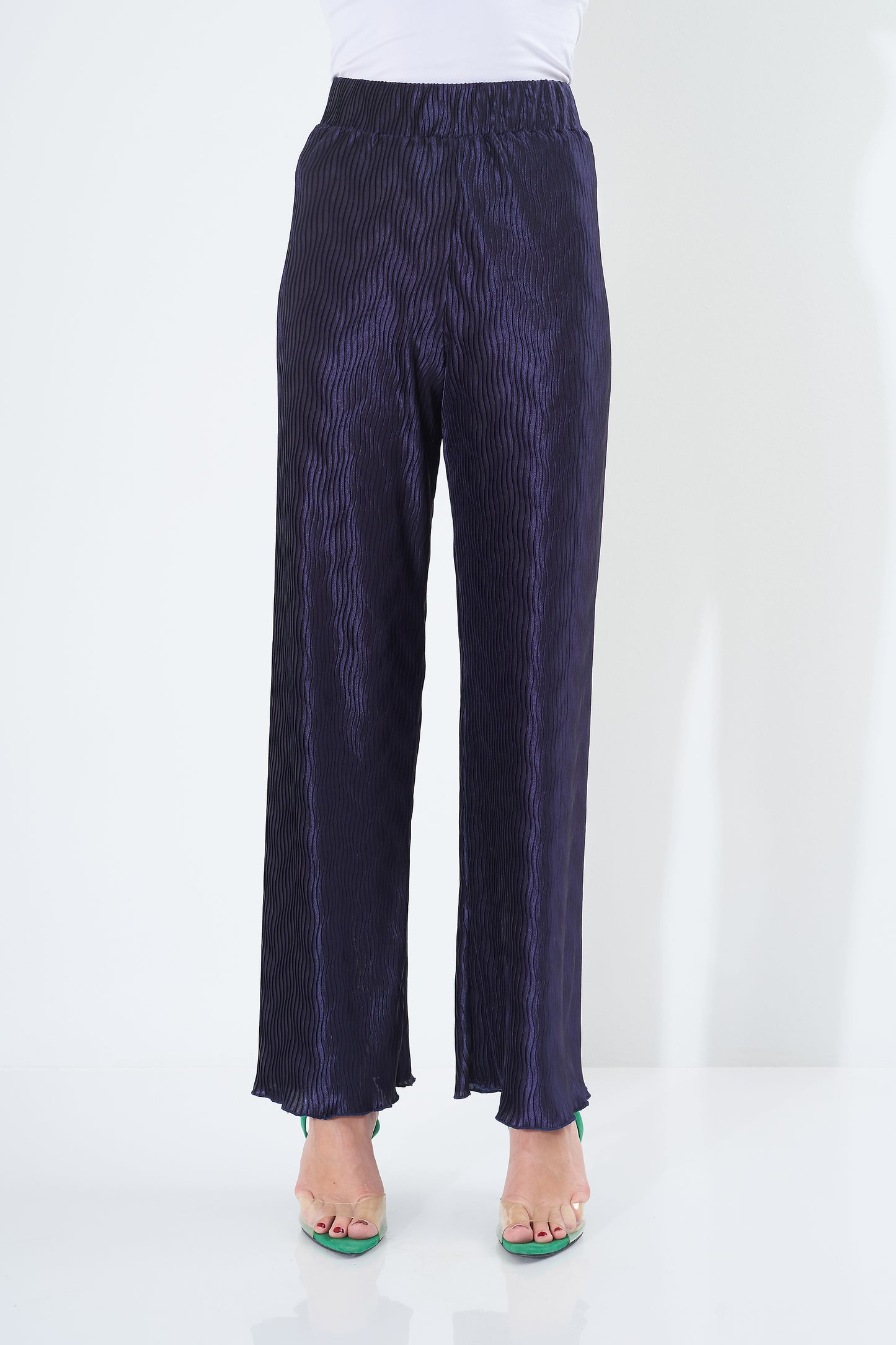 Trouser Satin - Pleated ( Colors )