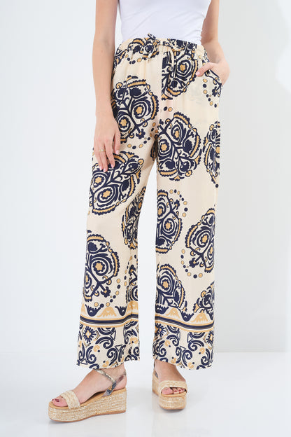 Wide Leg Trouser - with Canary