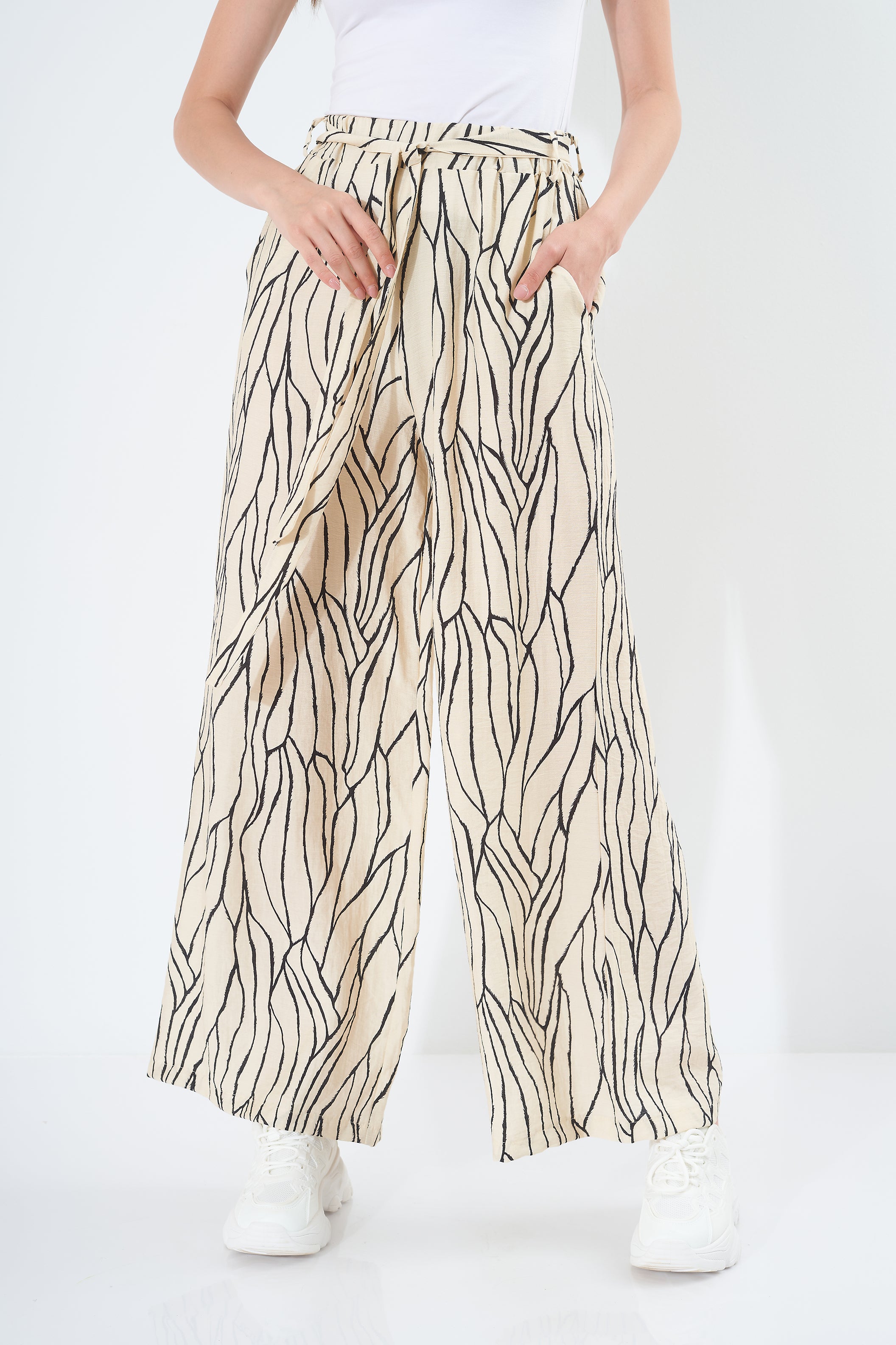 Leaf Print - Trouser