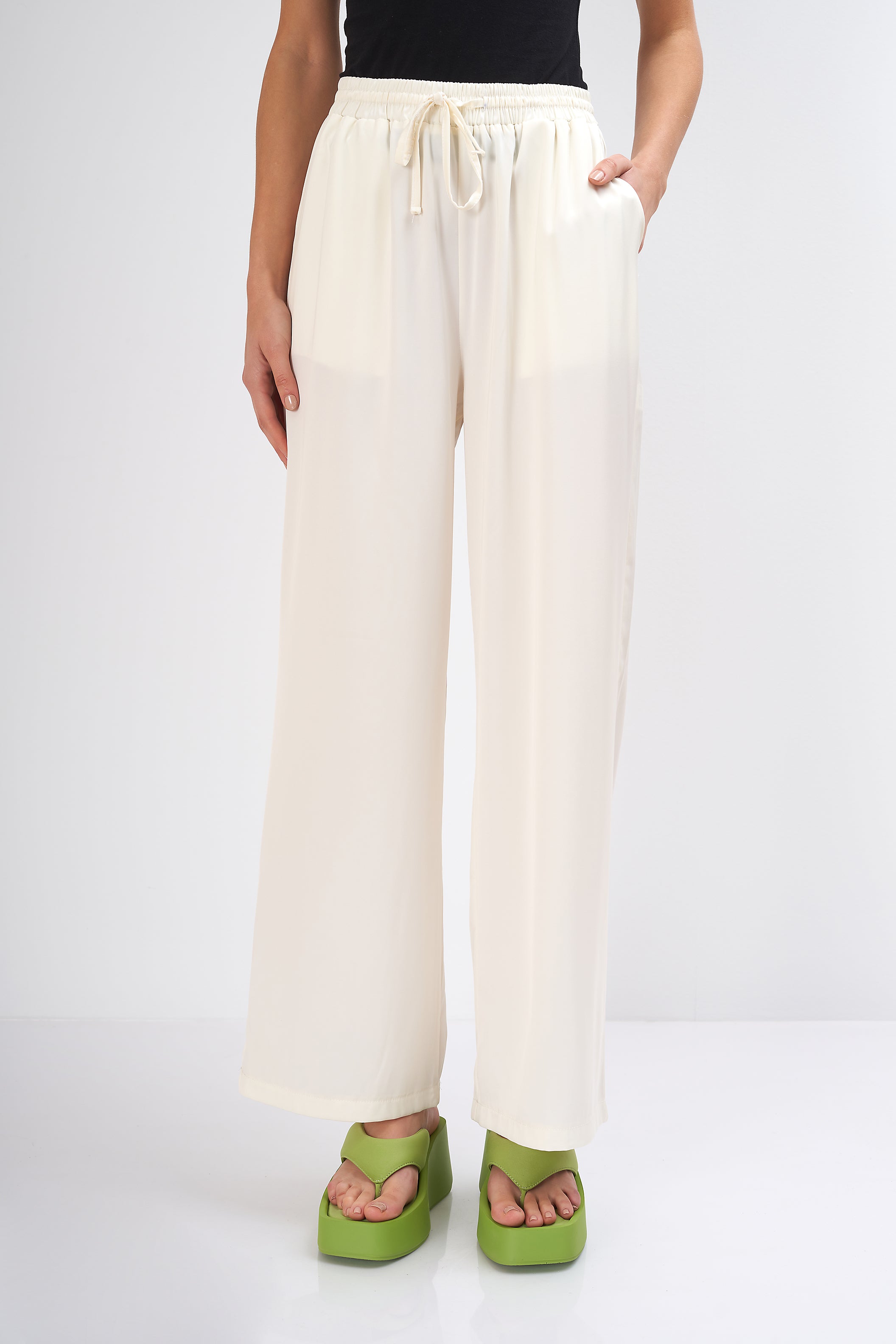 Plain Satin - Trousers