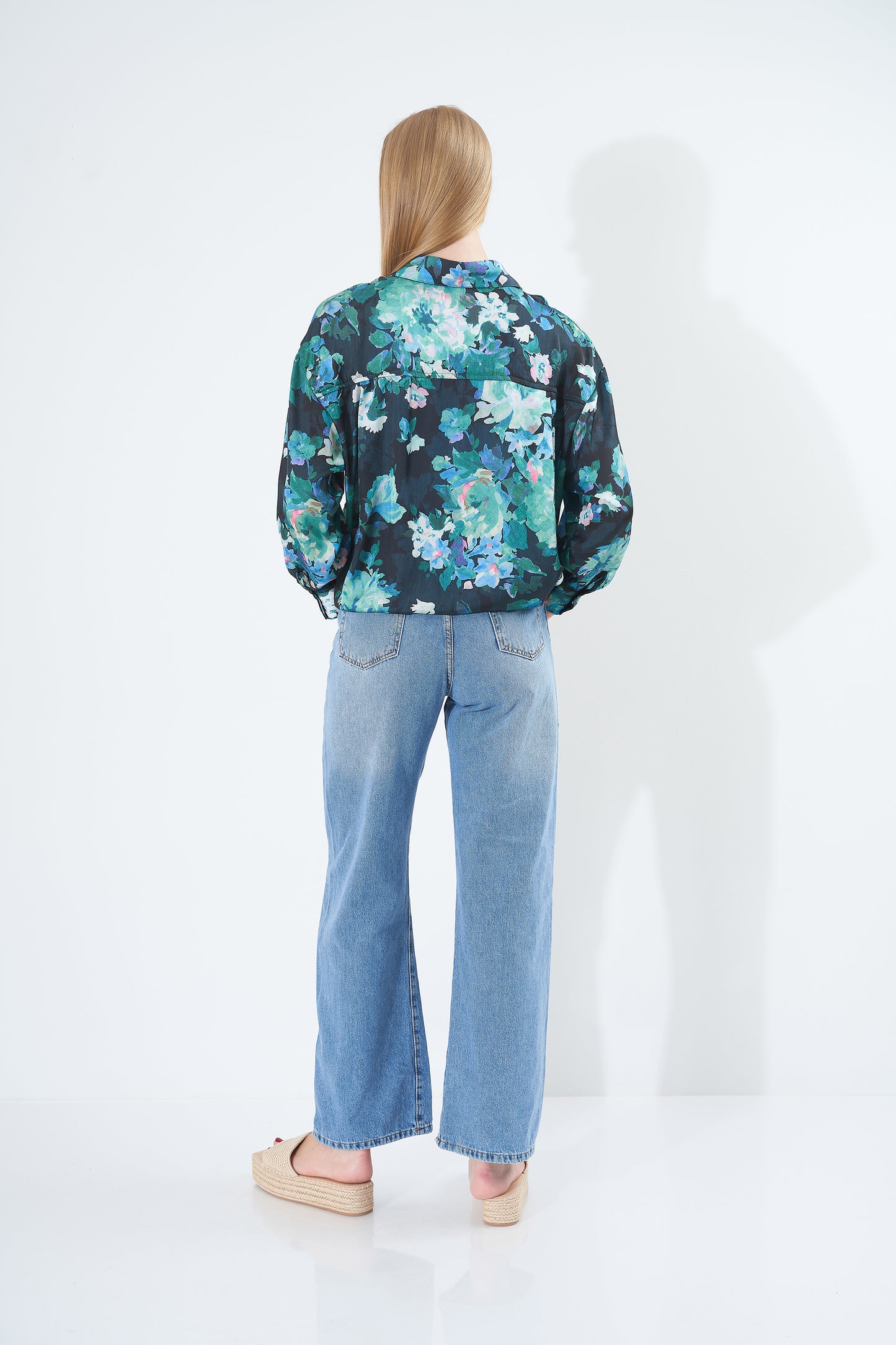 Floral Satin - Shirt Colorful