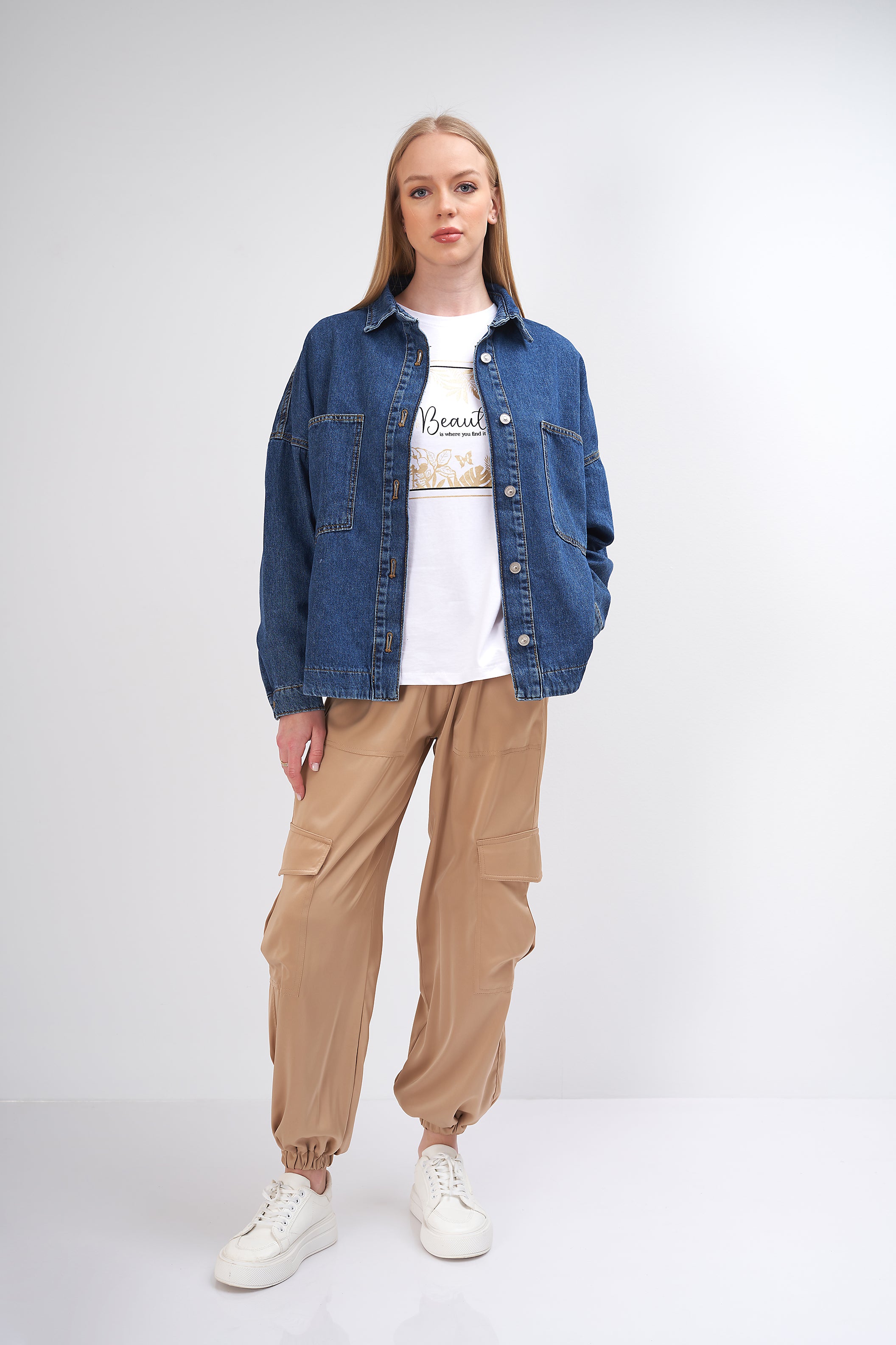 Plain Denim - Jacket (2 Pockets)