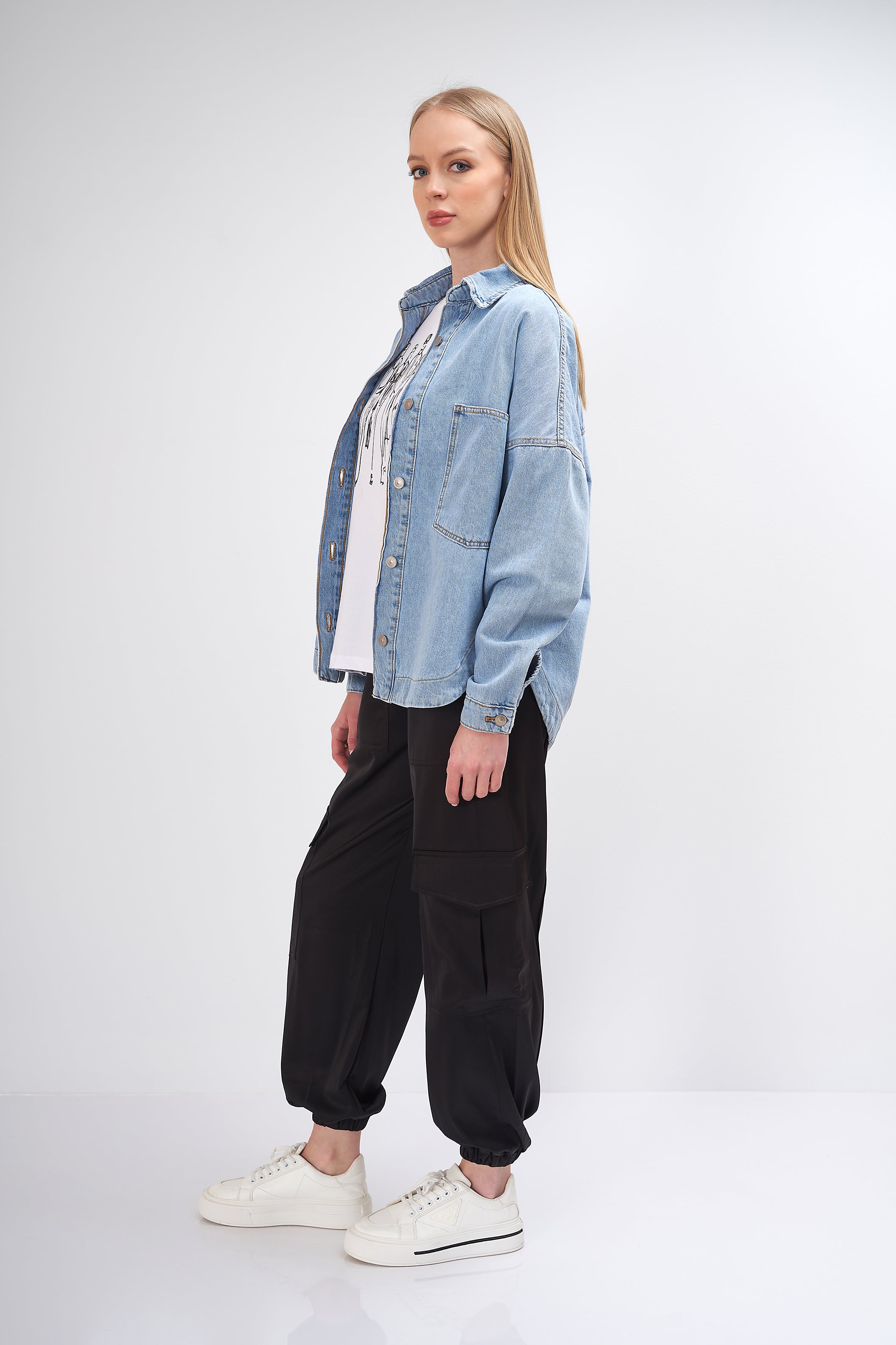 Plain Denim - Jacket (2 Pockets)