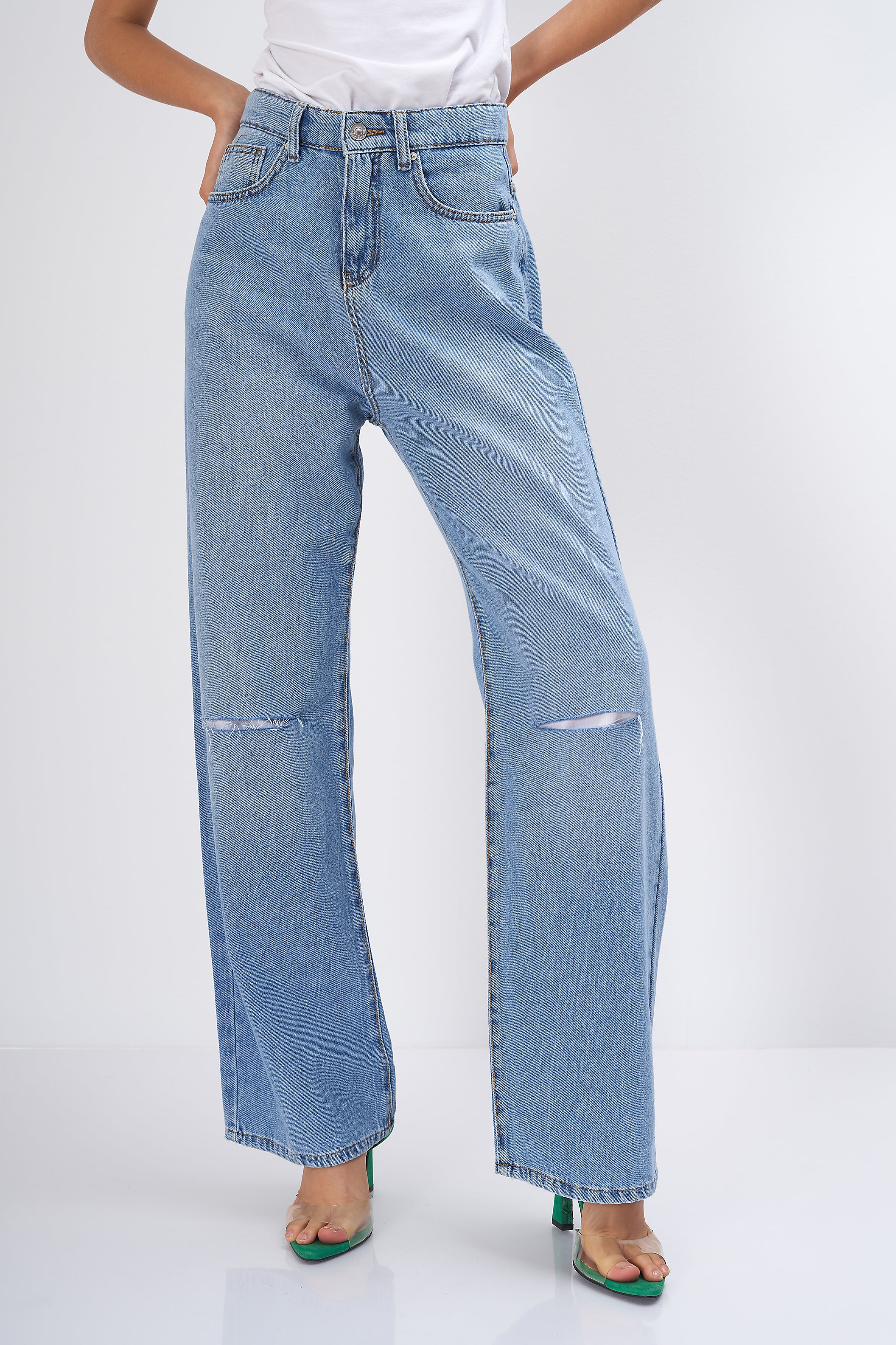 Plain Jeans - ( Wide-Leg )