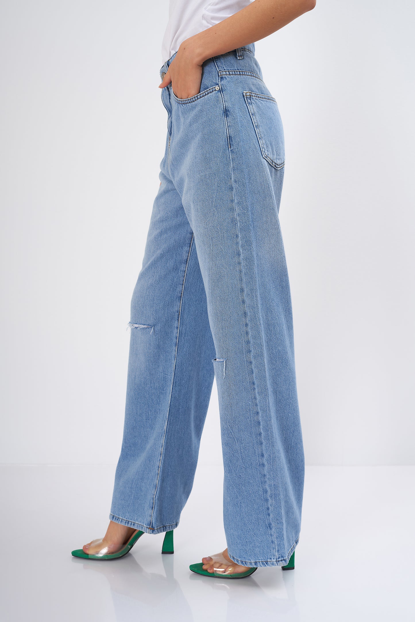 Plain Jeans - ( Wide-Leg )