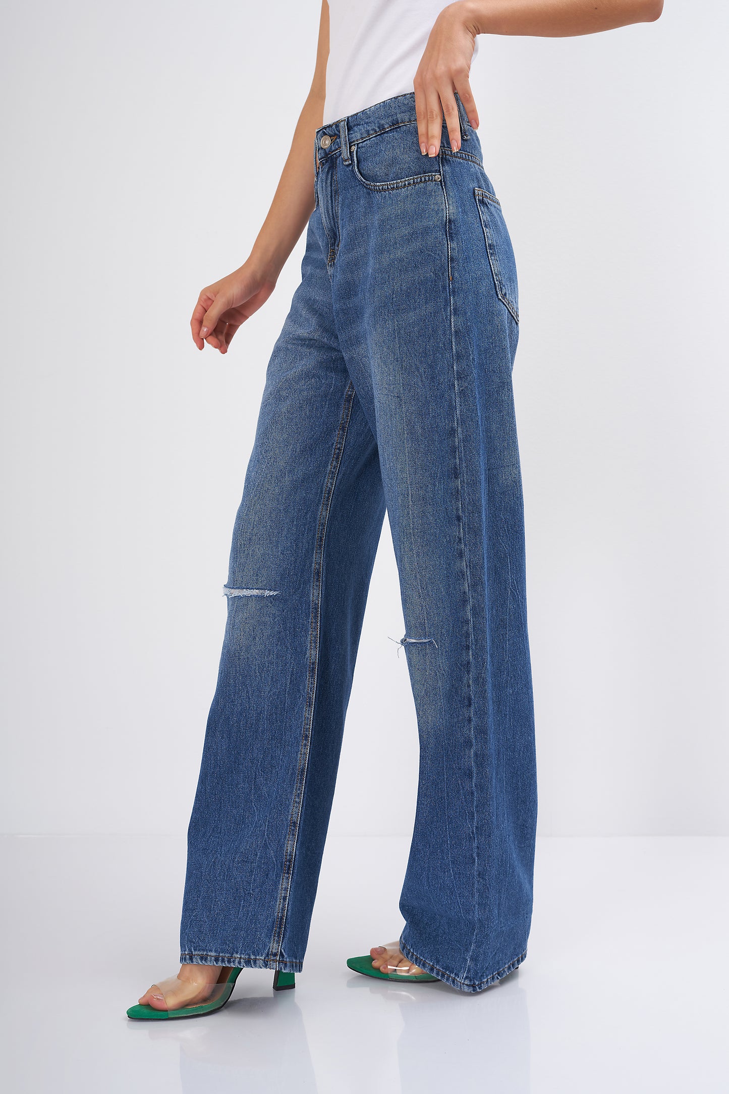 Plain Jeans - ( Wide-Leg )