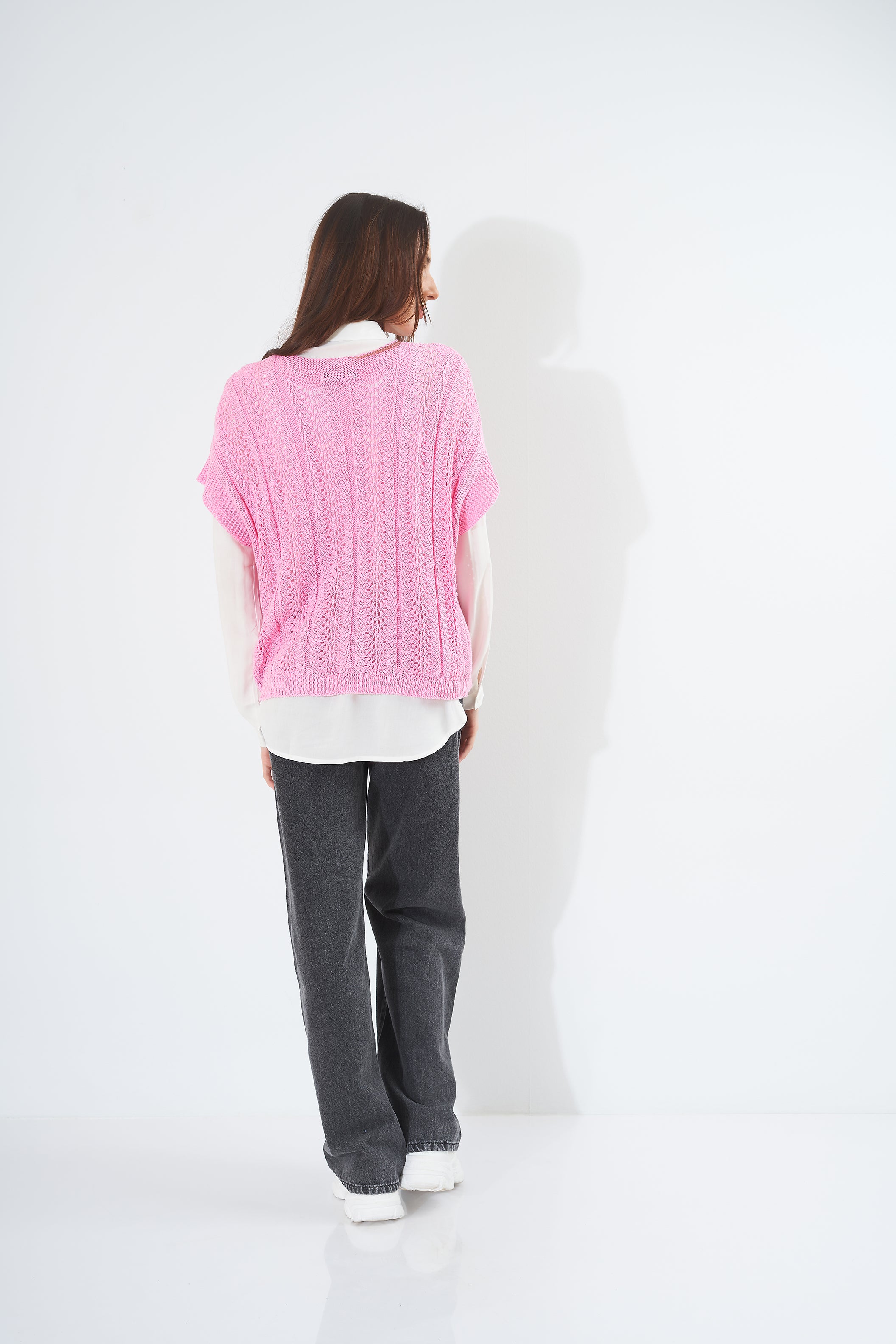 Plain Colored Knitted - Blouse