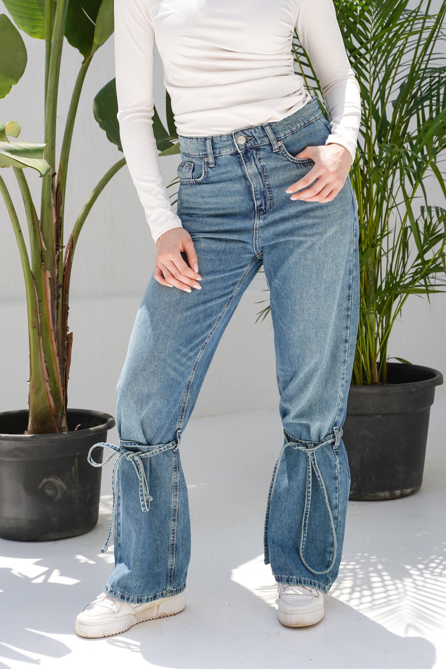 Jeans Drawstring - ( Wide-Leg )